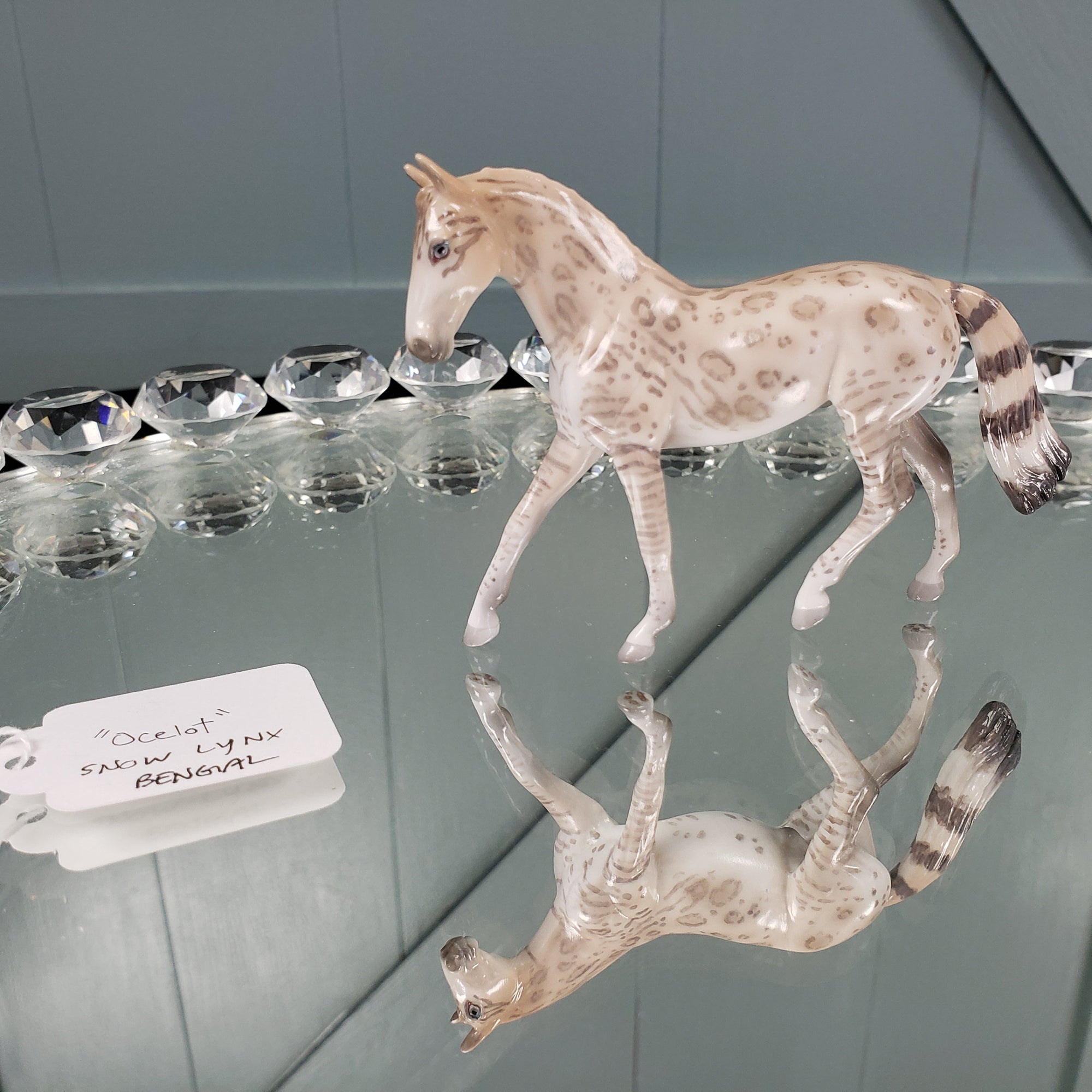 Ocelot OOAK International Cat Day Snow Lynx Bengel Cat Warmblood Chip By Jess Hamill