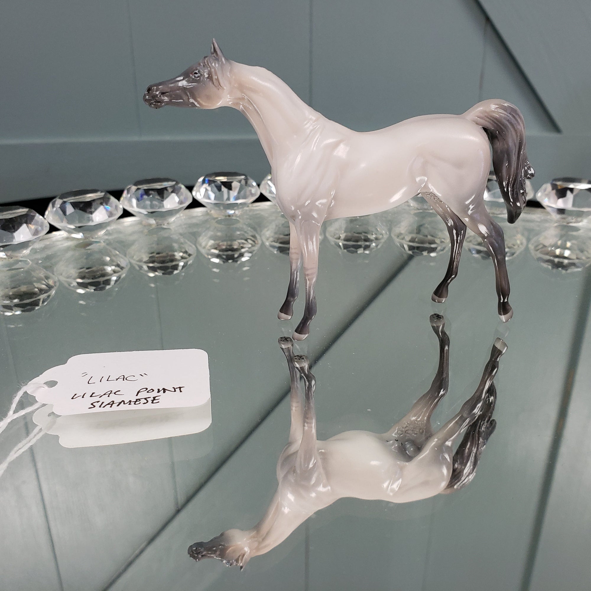 Lilac OOAK International Cat Day Lilac Point Siamese Cat Arabian Chip By Jess Hamill