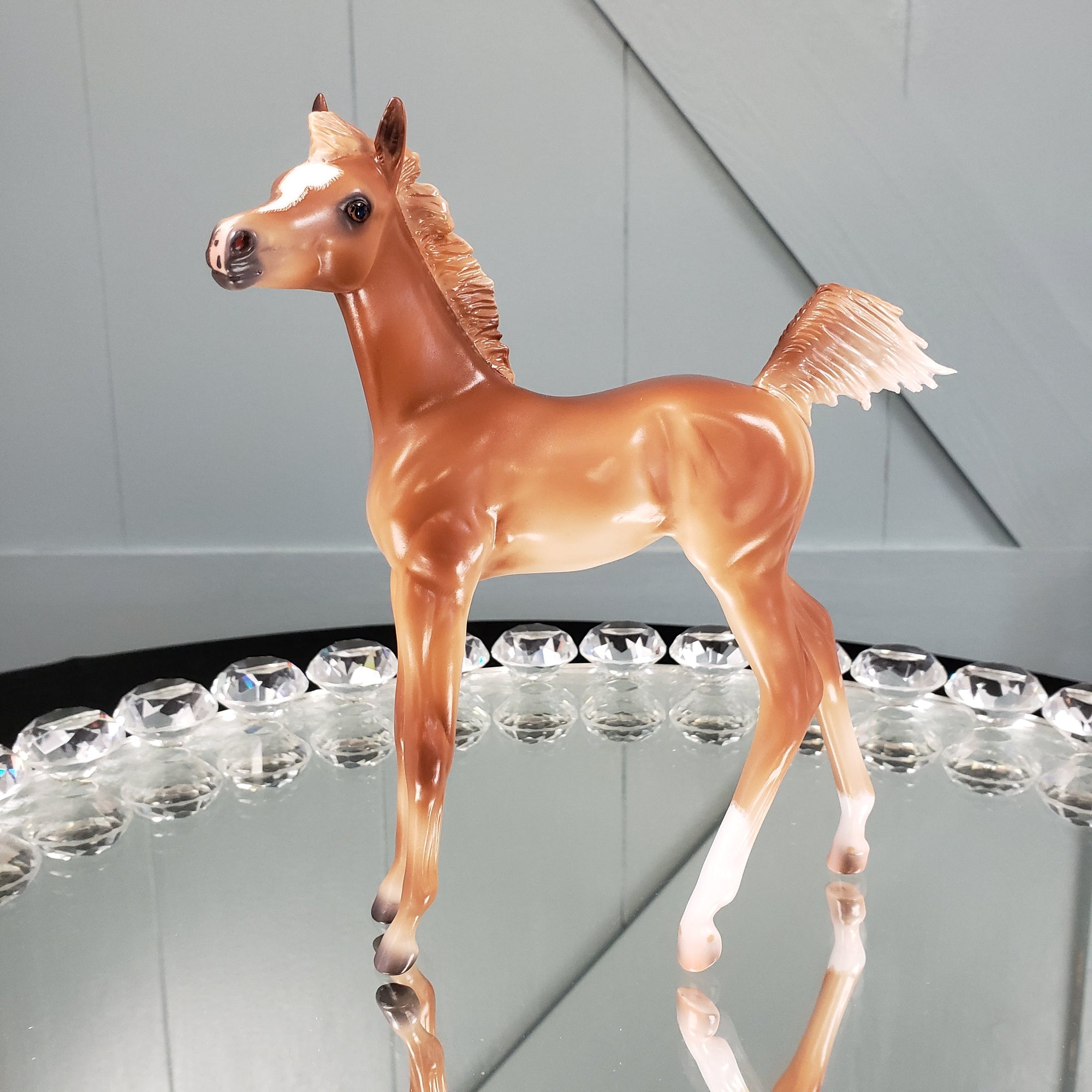 Cypress Chestnut Arabian Filly Foal with Cocked Leg By Caroline Boydston Best Offers 8/14/23
