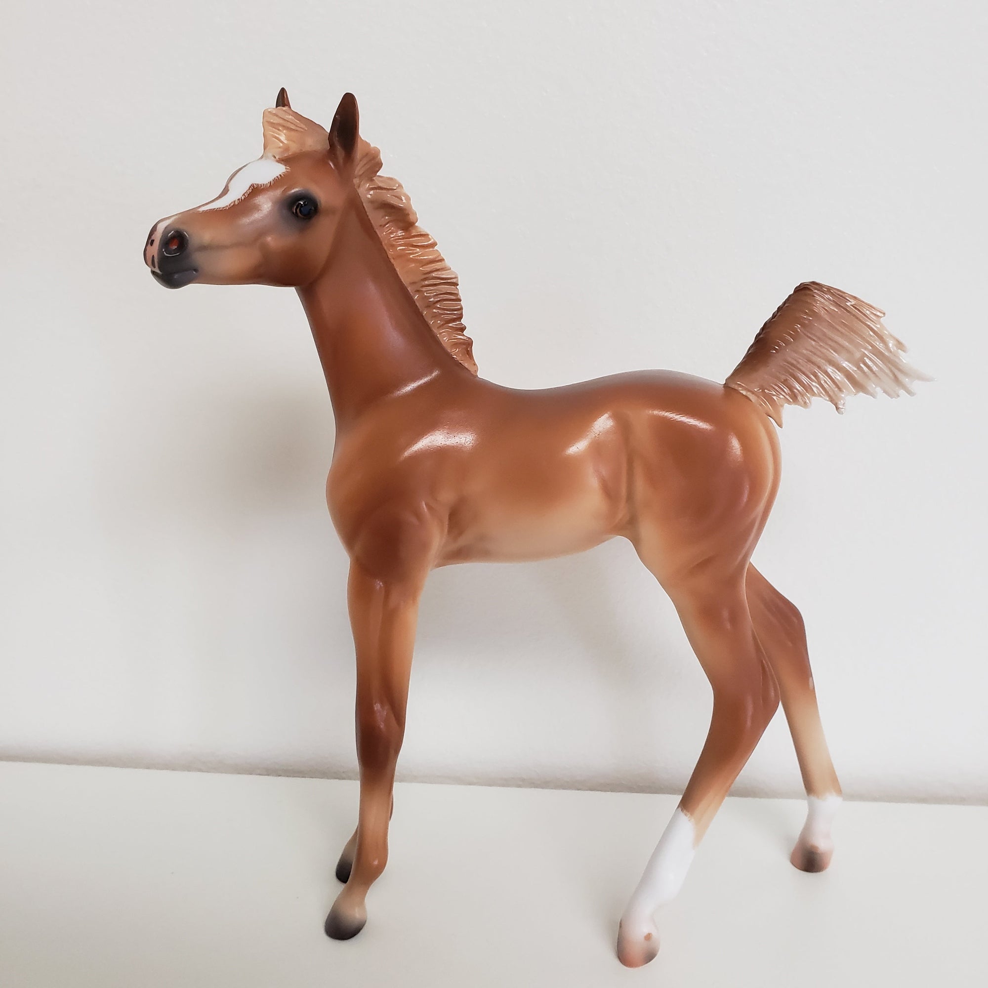 Cypress Chestnut Arabian Filly Foal with Cocked Leg By Caroline Boydston Best Offers 8/14/23