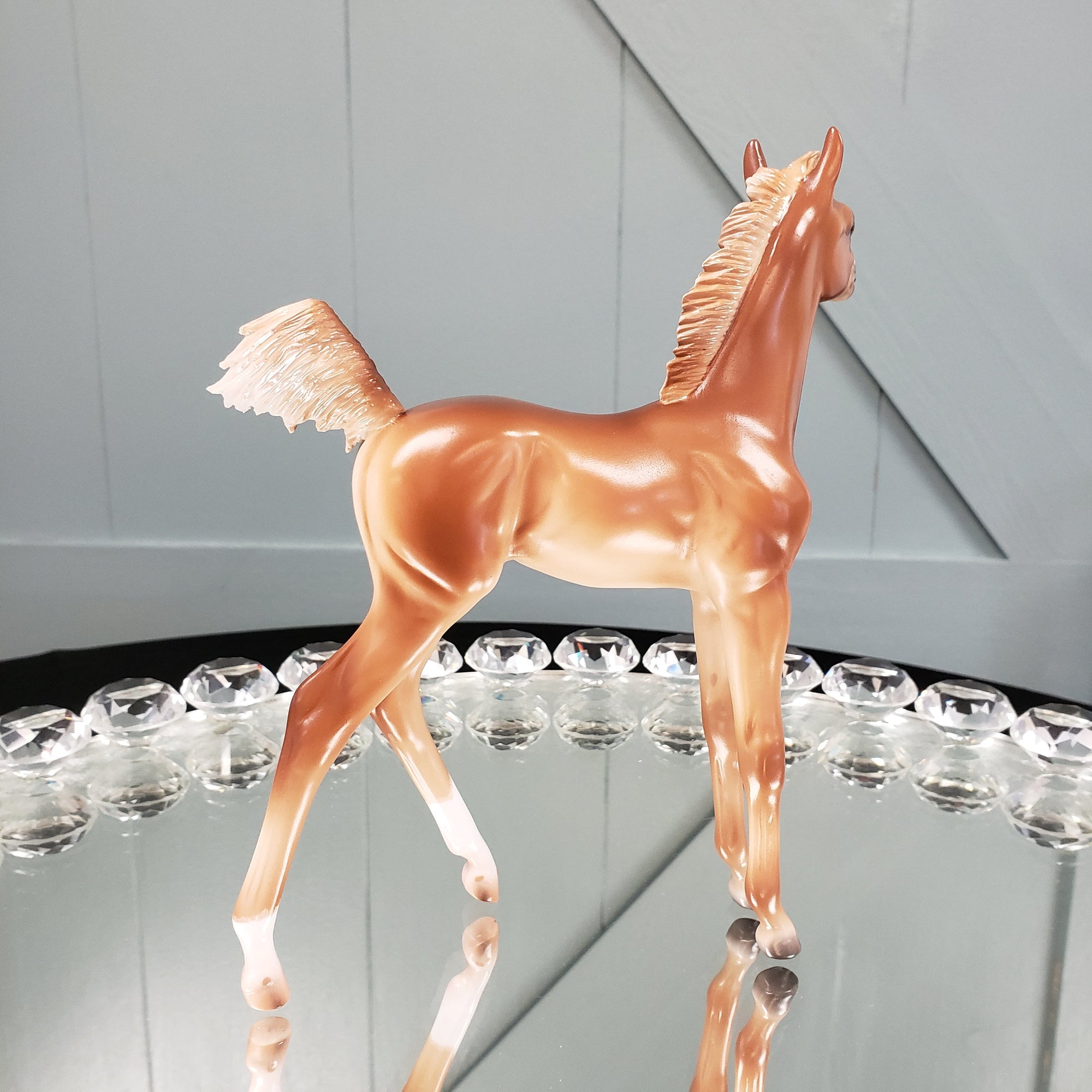 Cypress Chestnut Arabian Filly Foal with Cocked Leg By Caroline Boydston Best Offers 8/14/23