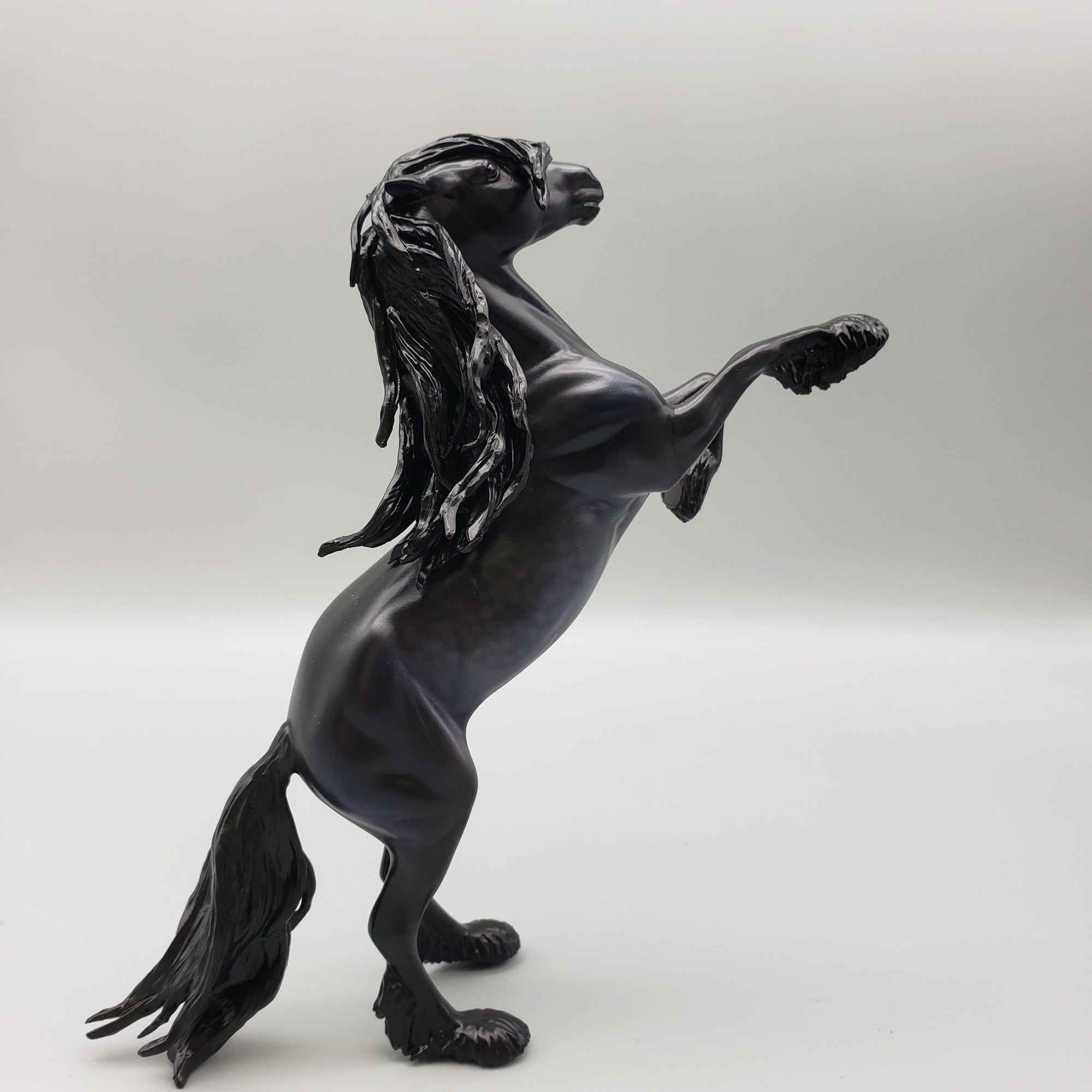 Vibernum OOAK Custom Rearing Pebble Mustang Turned Friesian By Caroline Boydston Best Offers 8/14/23