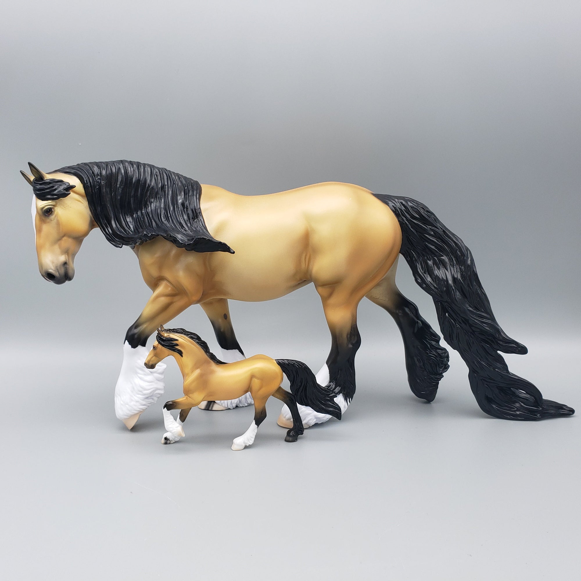 Mini Francheska LE10 Buckskin Friesian Chip By Ellen Robbins AoTH23