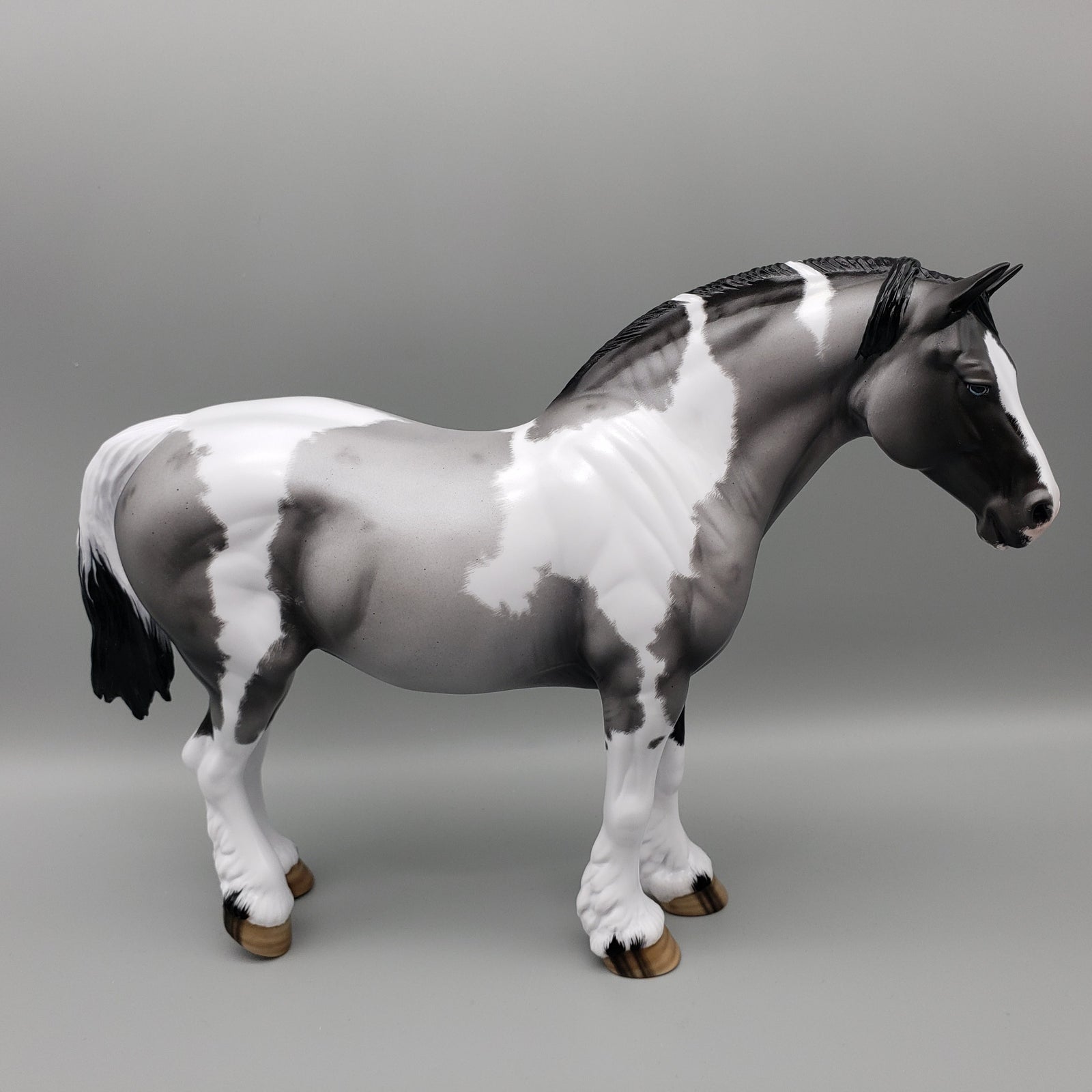Once In A Blue Moon OOAK Blue Roan Tobiano Heavy Draft By Ellen Robbins for AoTH23 Best Offers