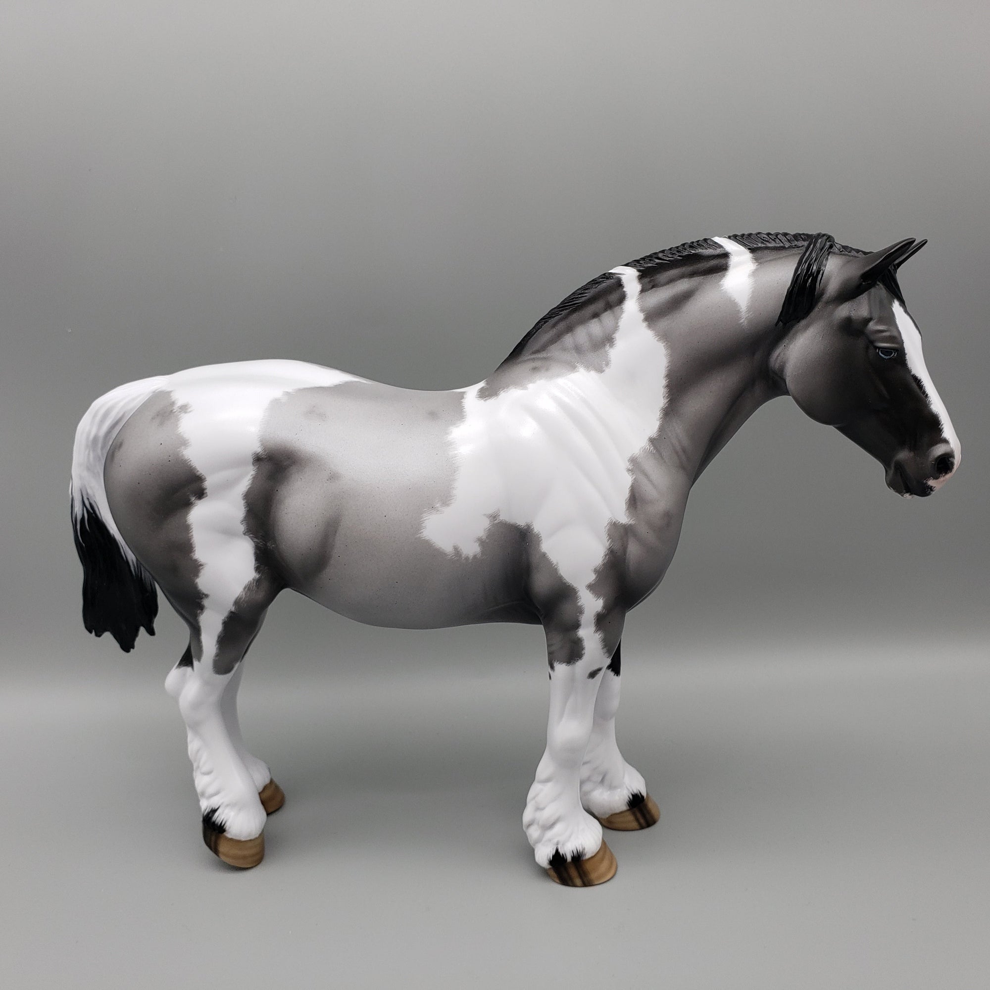 Once In A Blue Moon OOAK Blue Roan Tobiano Heavy Draft By Ellen Robbins for AoTH23 Best Offers