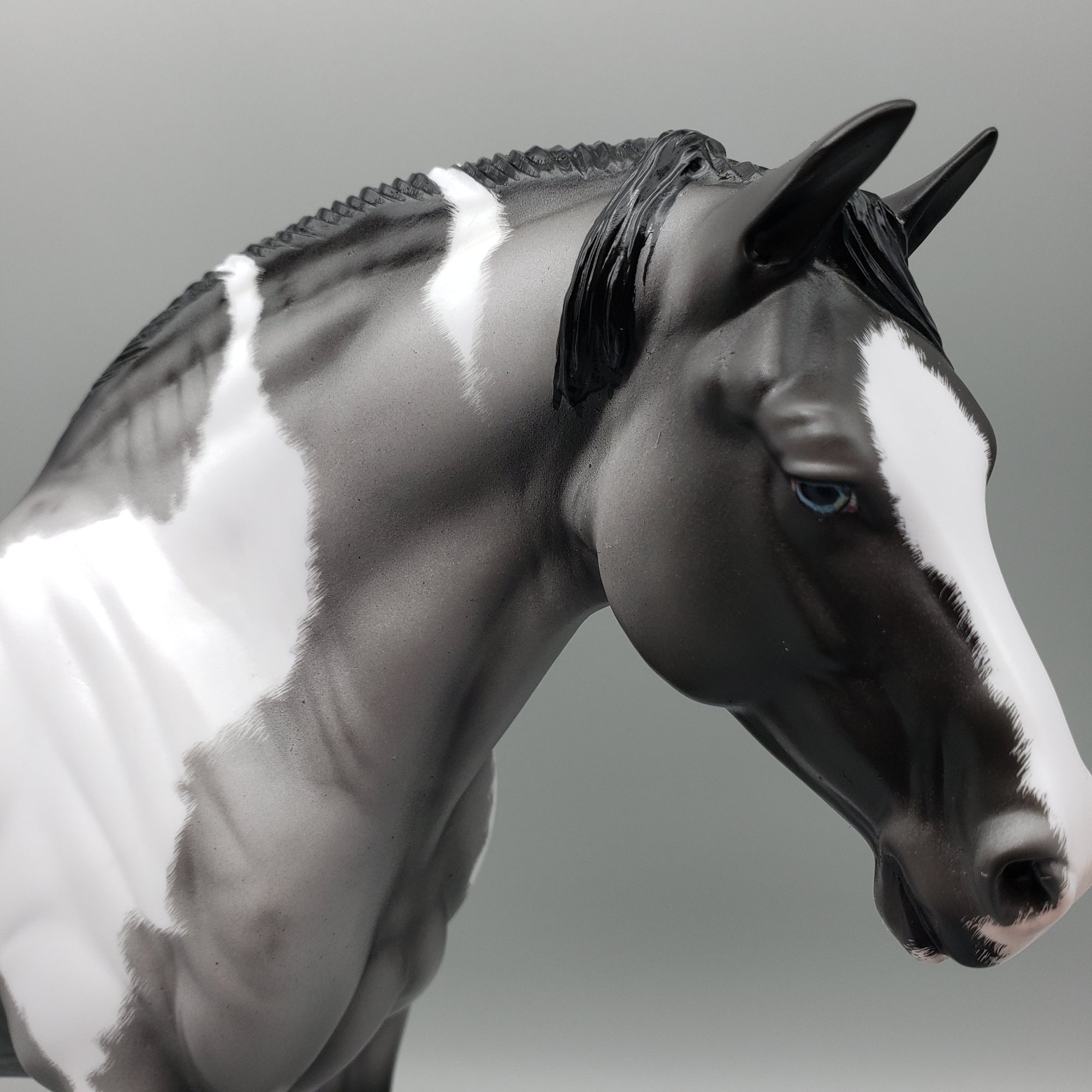 Once In A Blue Moon OOAK Blue Roan Tobiano Heavy Draft By Ellen Robbins for AoTH23 Best Offers