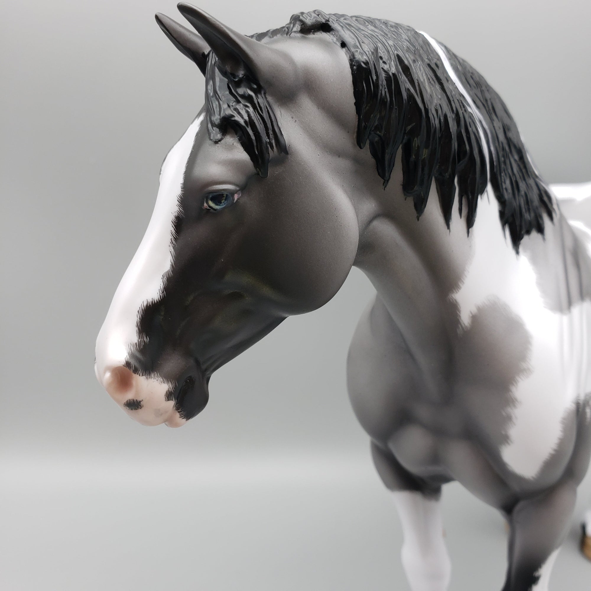 Once In A Blue Moon OOAK Blue Roan Tobiano Heavy Draft By Ellen Robbins for AoTH23 Best Offers