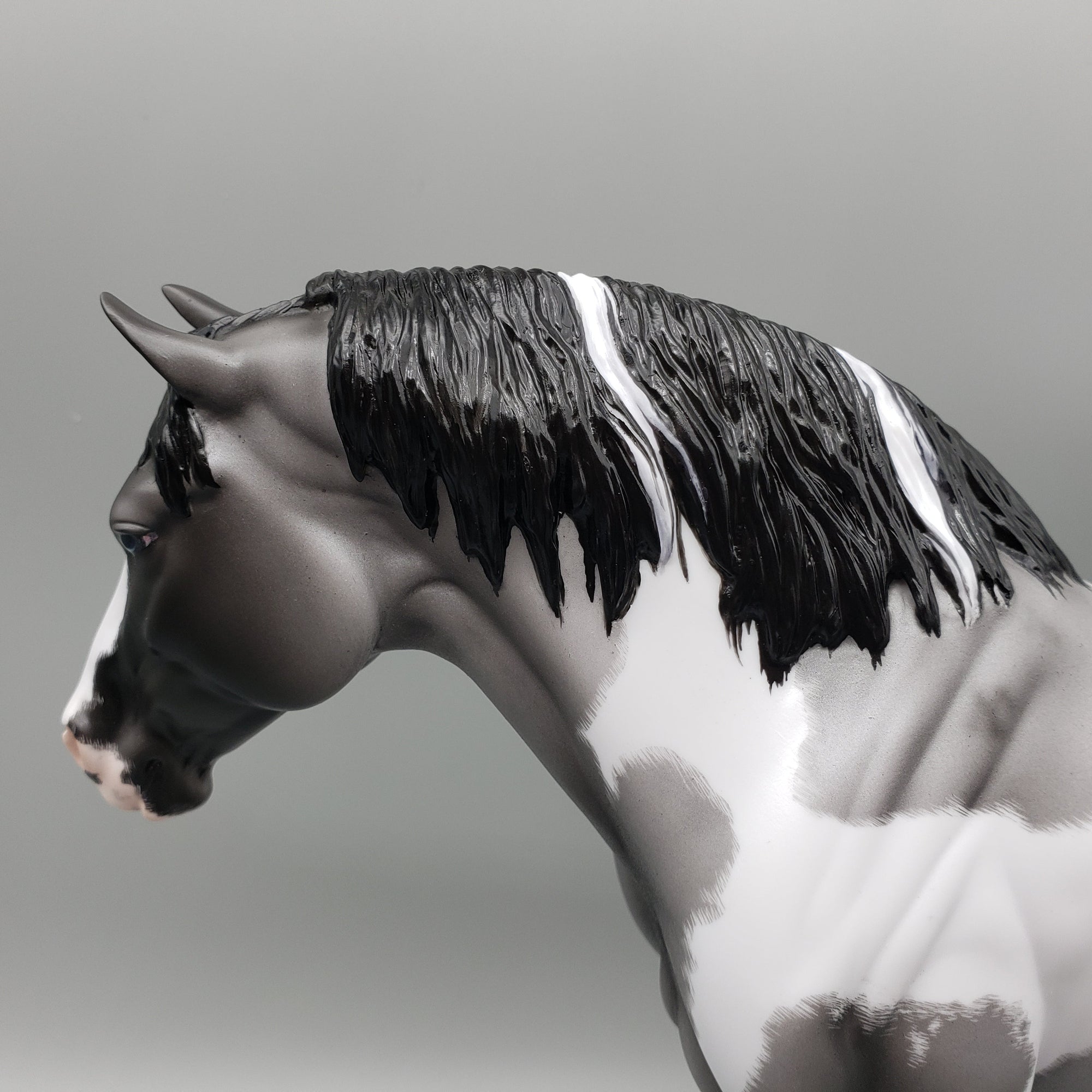 Once In A Blue Moon OOAK Blue Roan Tobiano Heavy Draft By Ellen Robbins for AoTH23 Best Offers