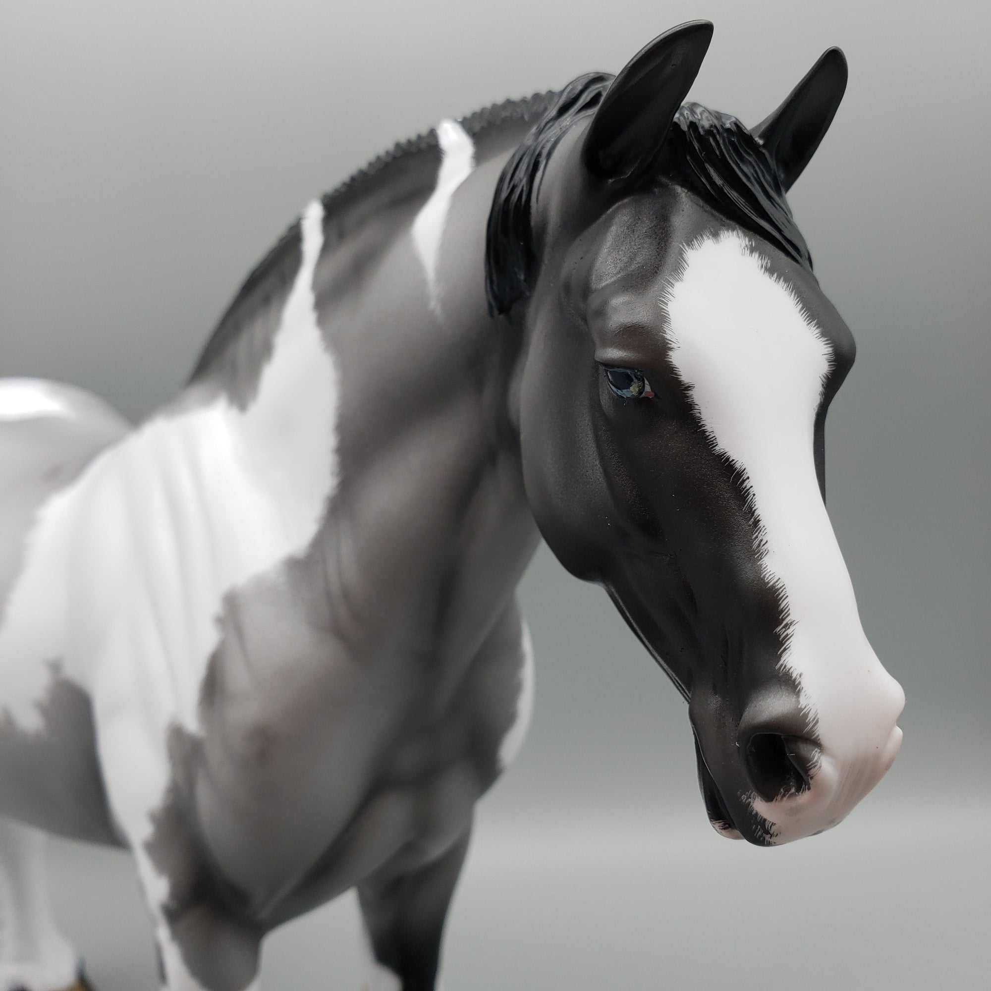 Once In A Blue Moon OOAK Blue Roan Tobiano Heavy Draft By Ellen Robbins for AoTH23 Best Offers