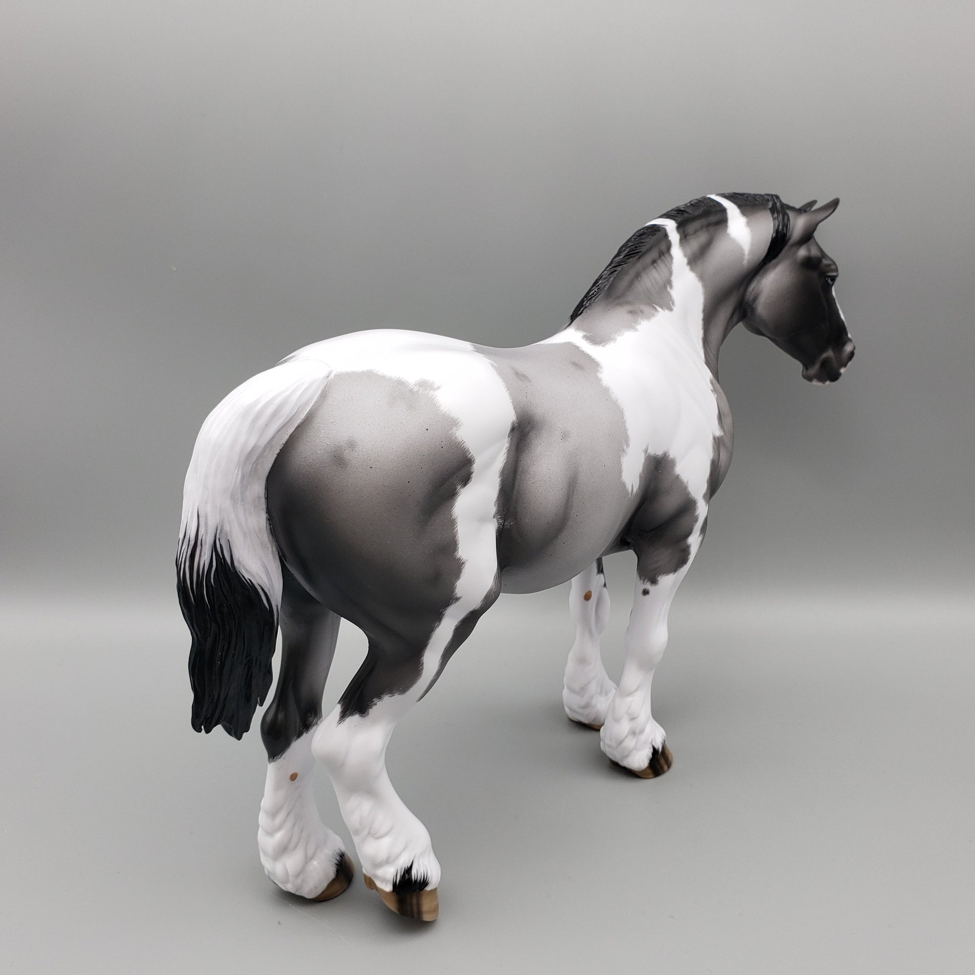 Once In A Blue Moon OOAK Blue Roan Tobiano Heavy Draft By Ellen Robbins for AoTH23 Best Offers