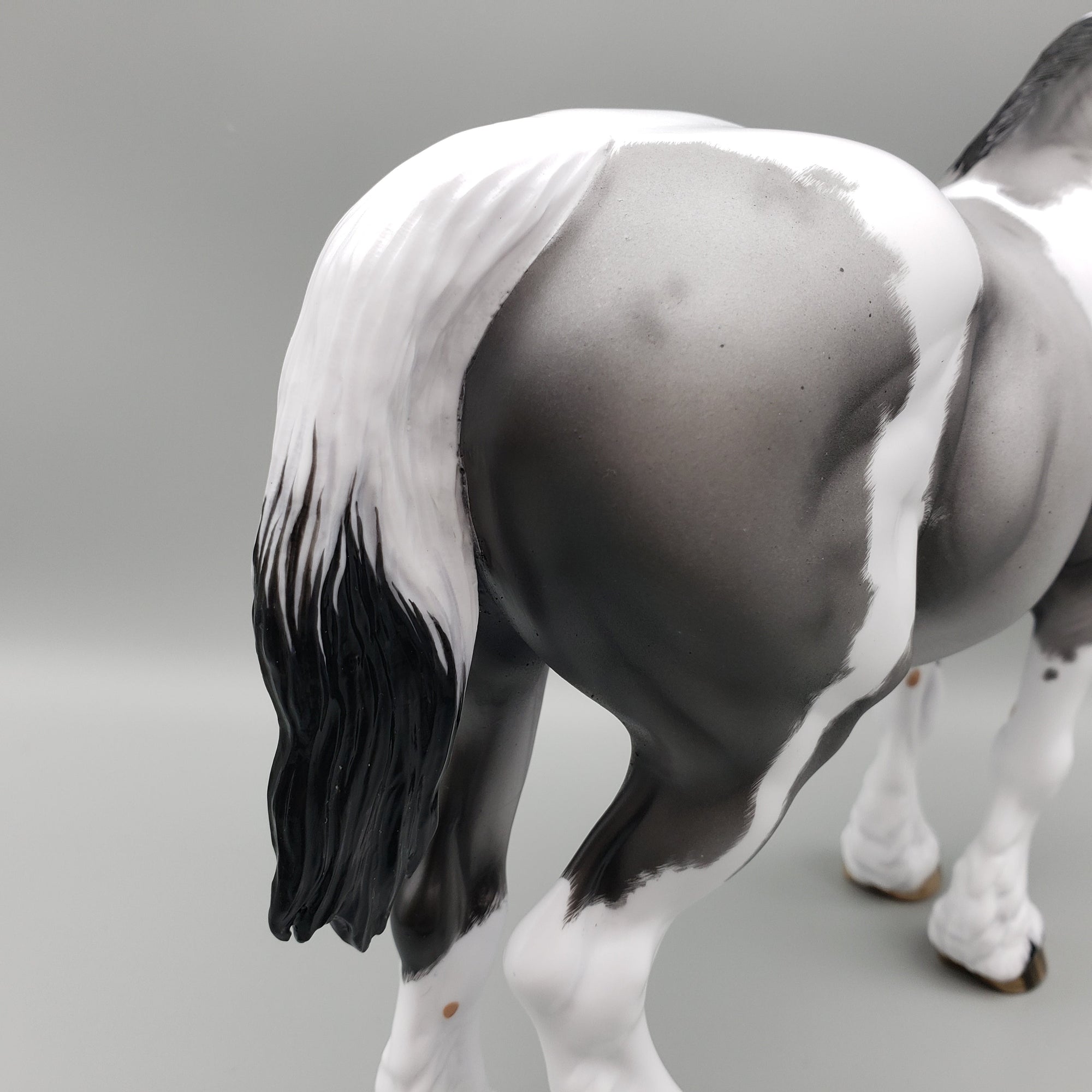 Once In A Blue Moon OOAK Blue Roan Tobiano Heavy Draft By Ellen Robbins for AoTH23 Best Offers