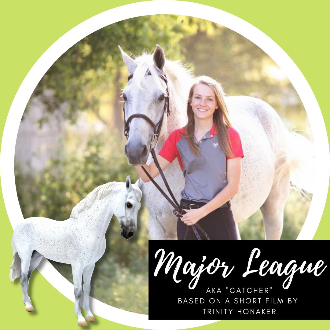 Major League-AKA..Catcher-LE-30 Fleabit Grey Andalusian painted by Ellen Robbins EQ 2021