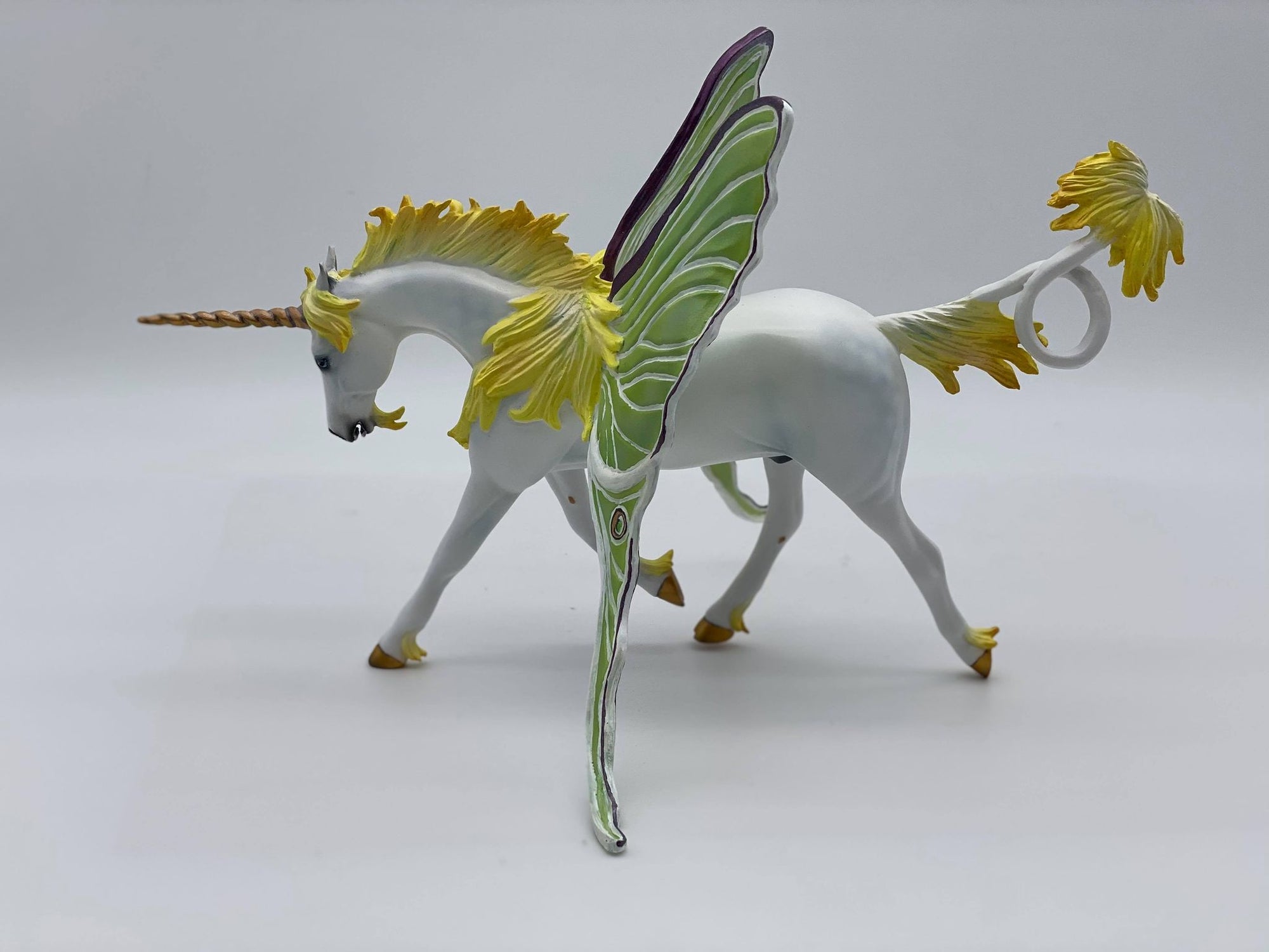 Land of the Leunacorn-OOAK Pebbles Warmblood painted by Ellen Robbins EQ 21
