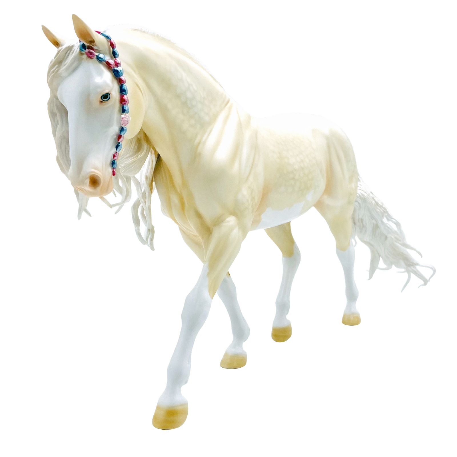 Ocean's Song-OOAK Irish Draft Basket Painted by Carrie Keller EQ 21