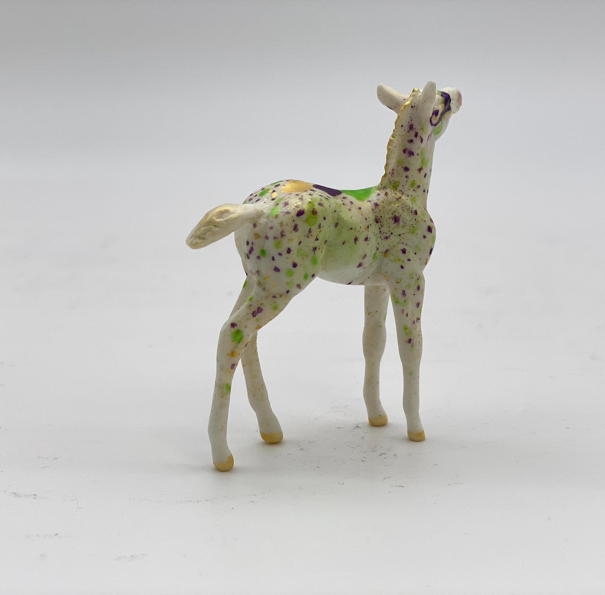 Masquerade-OOAK Deco Foal Chip Painted by Andrea 2/17/22