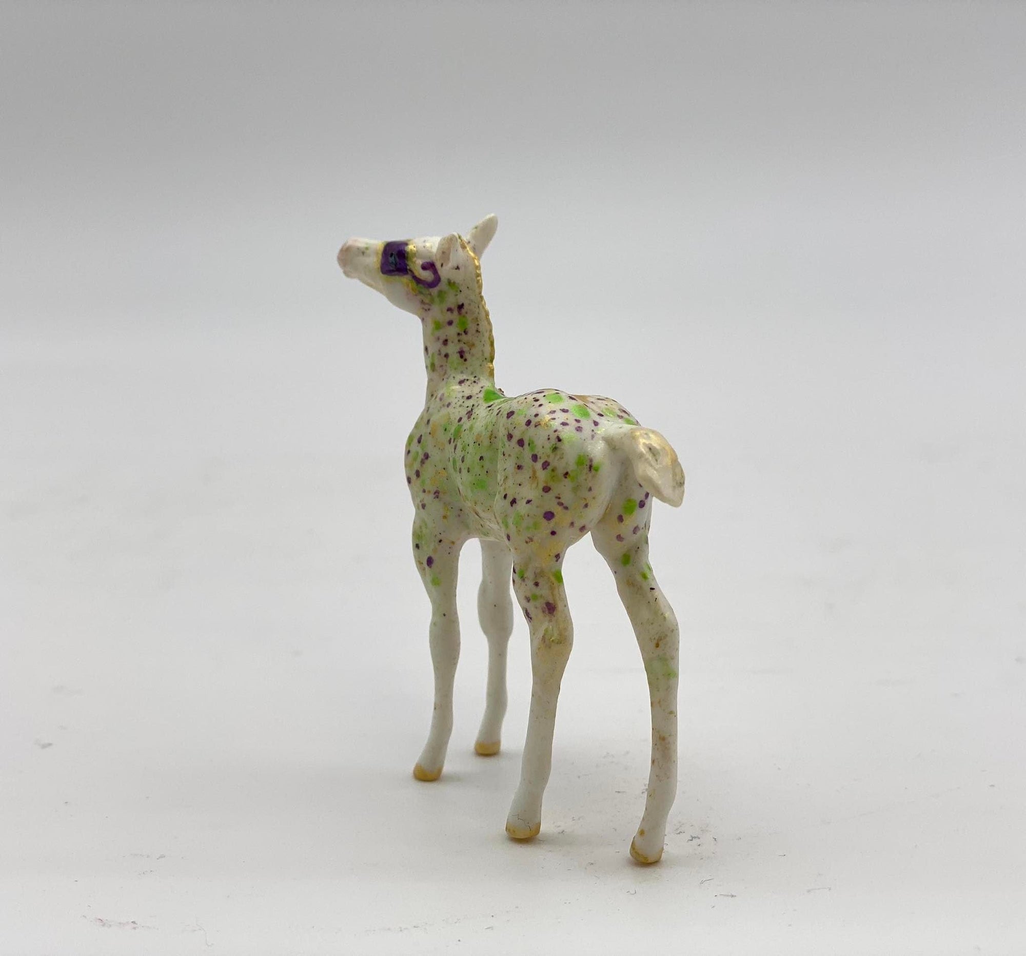Masquerade-OOAK Deco Foal Chip Painted by Andrea 2/17/22