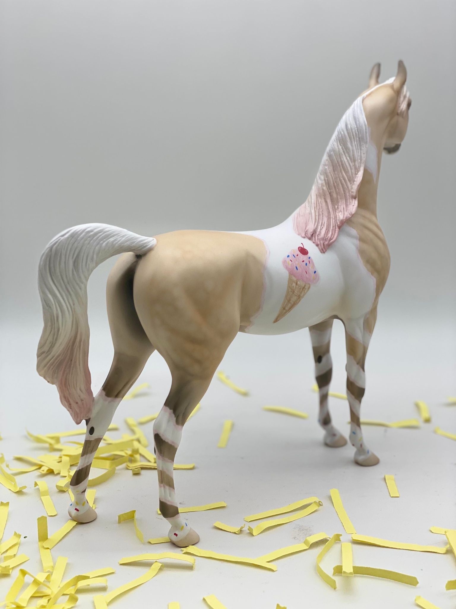 Sprinkles-OOAK National Ice Cream Month Deco Arabian Stallion 7/22