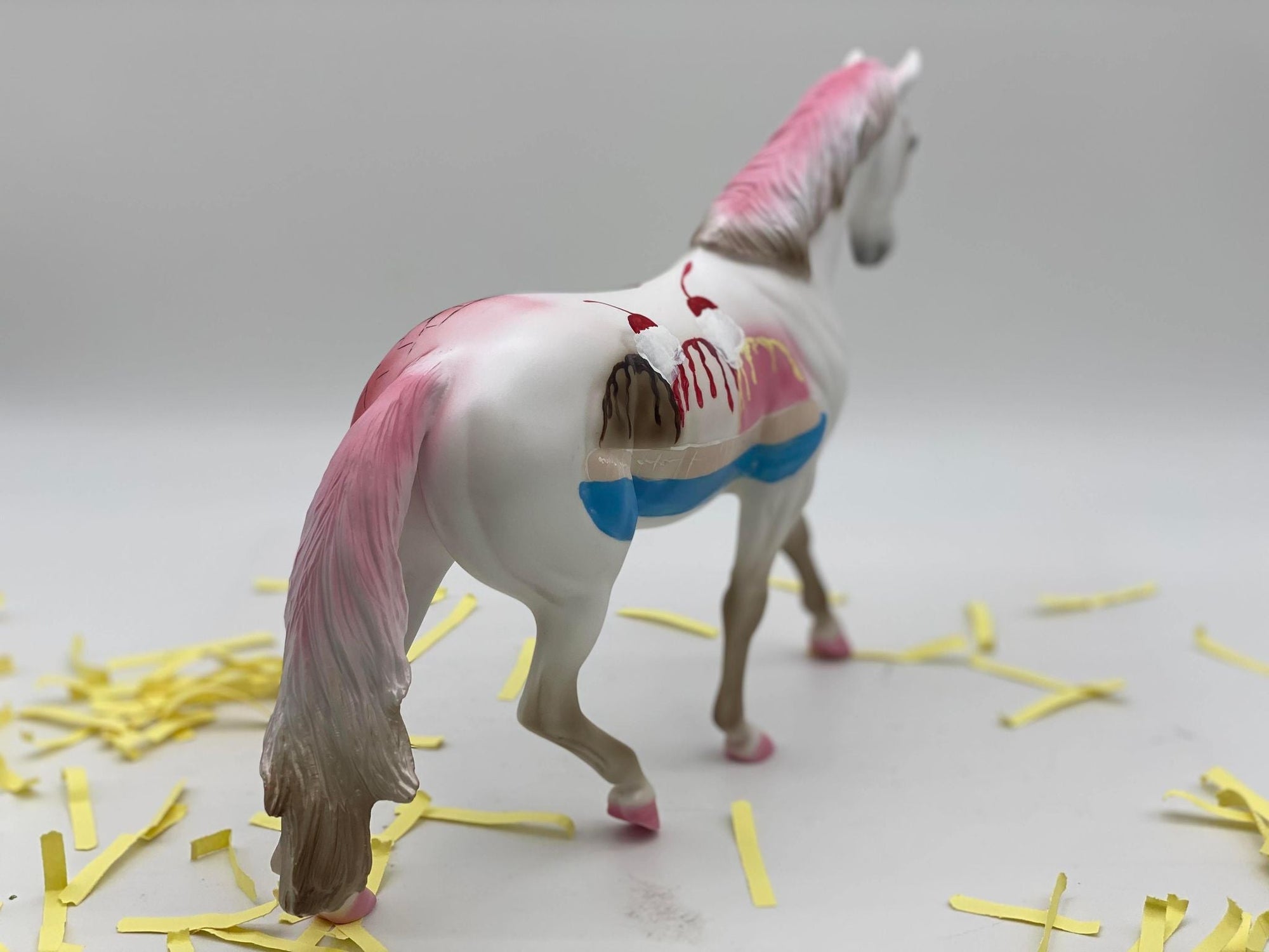 Sundae-OOAK National Ice Cream Month Deco Pony 7/22