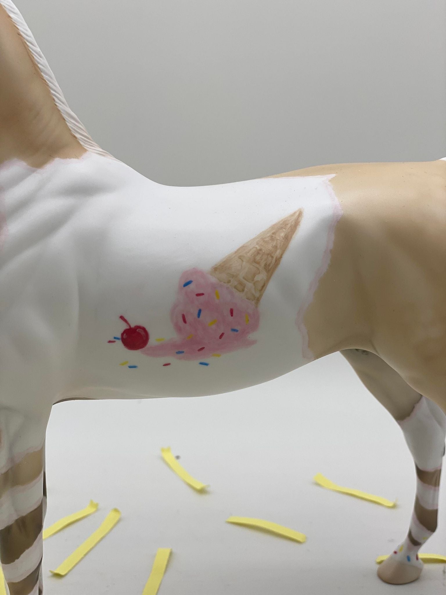 Sprinkles-OOAK National Ice Cream Month Deco Arabian Stallion 7/22