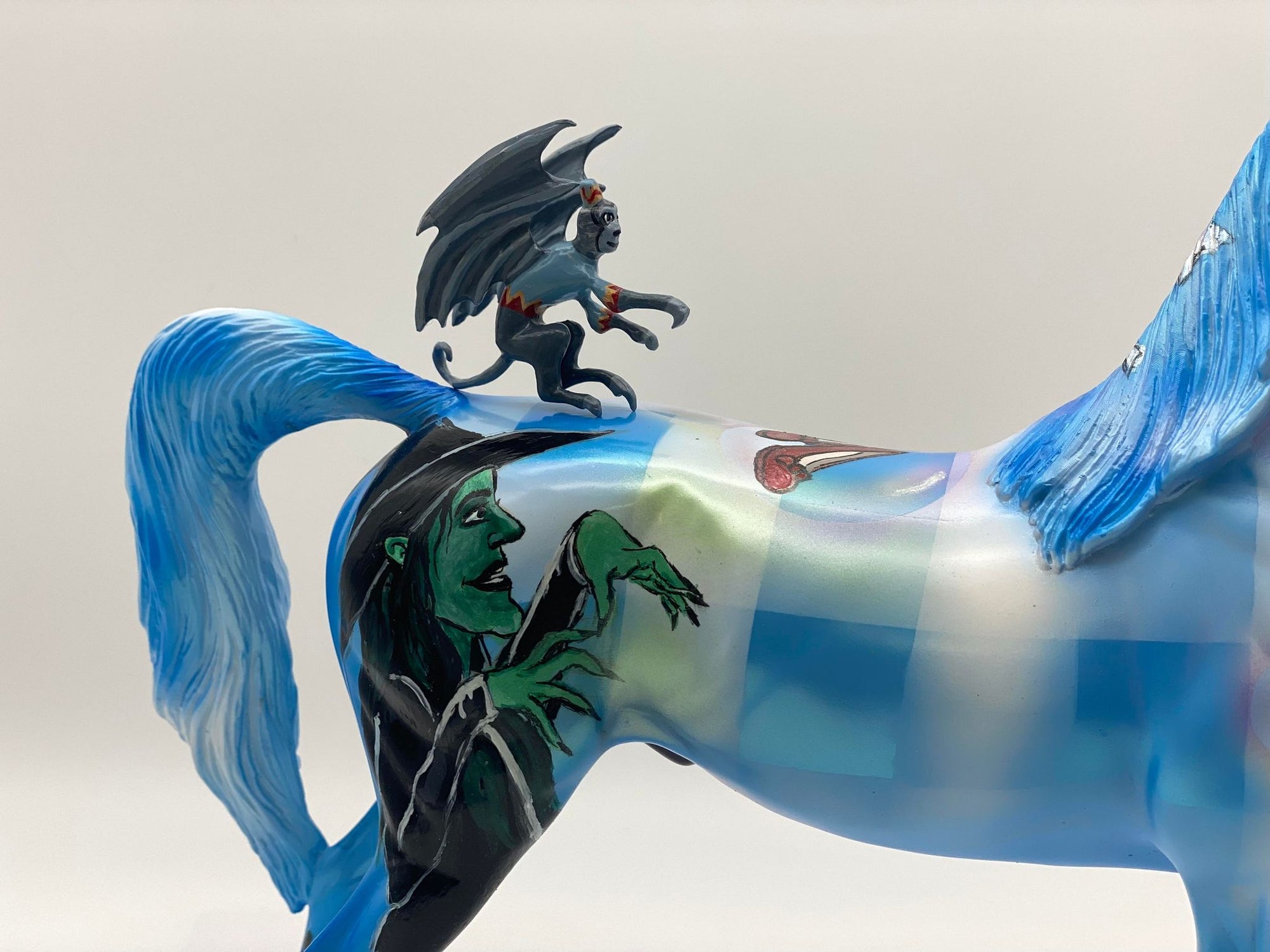 OZ-OOAK DECO ARABIAN WITH FLYING MONKEY PAINTED BY DAWN QUICK 8/1/22