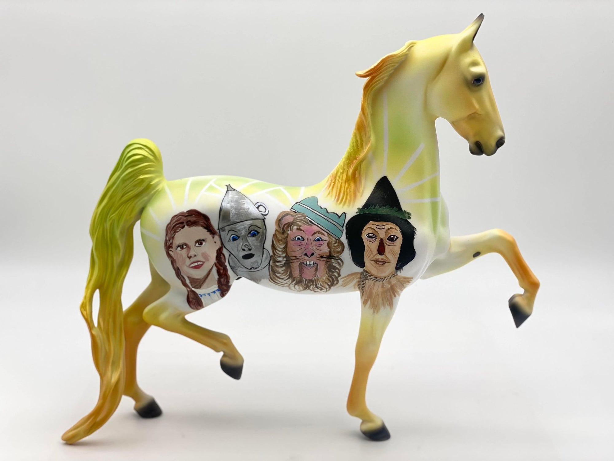 Follow the Yellow Brick Road - OOAK Deco Saddlebred Painted by Dawn Quick