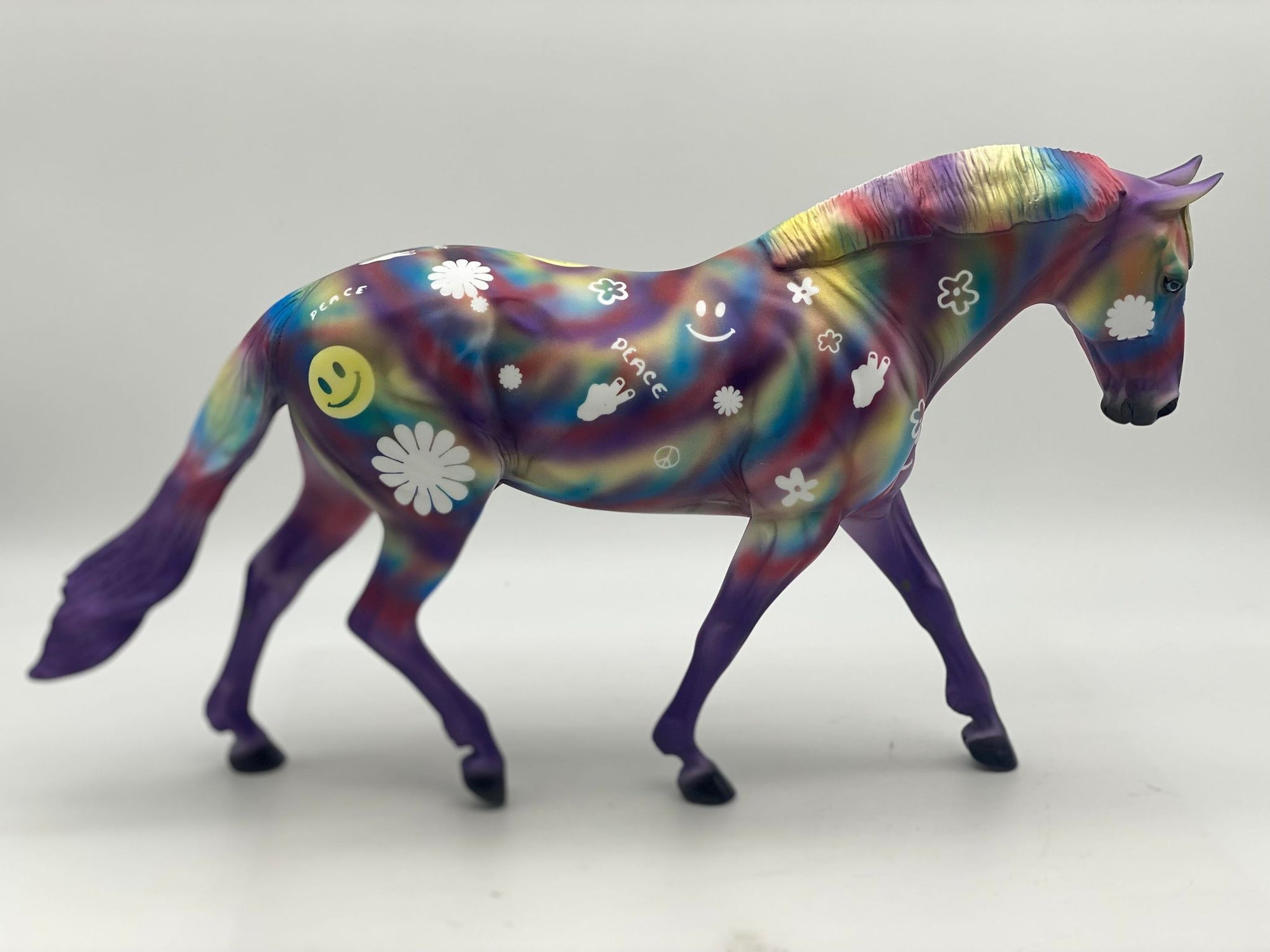 Peace Baby-OOAK Deco Irish Drafter Painted by Dawn Quick 7/28/22