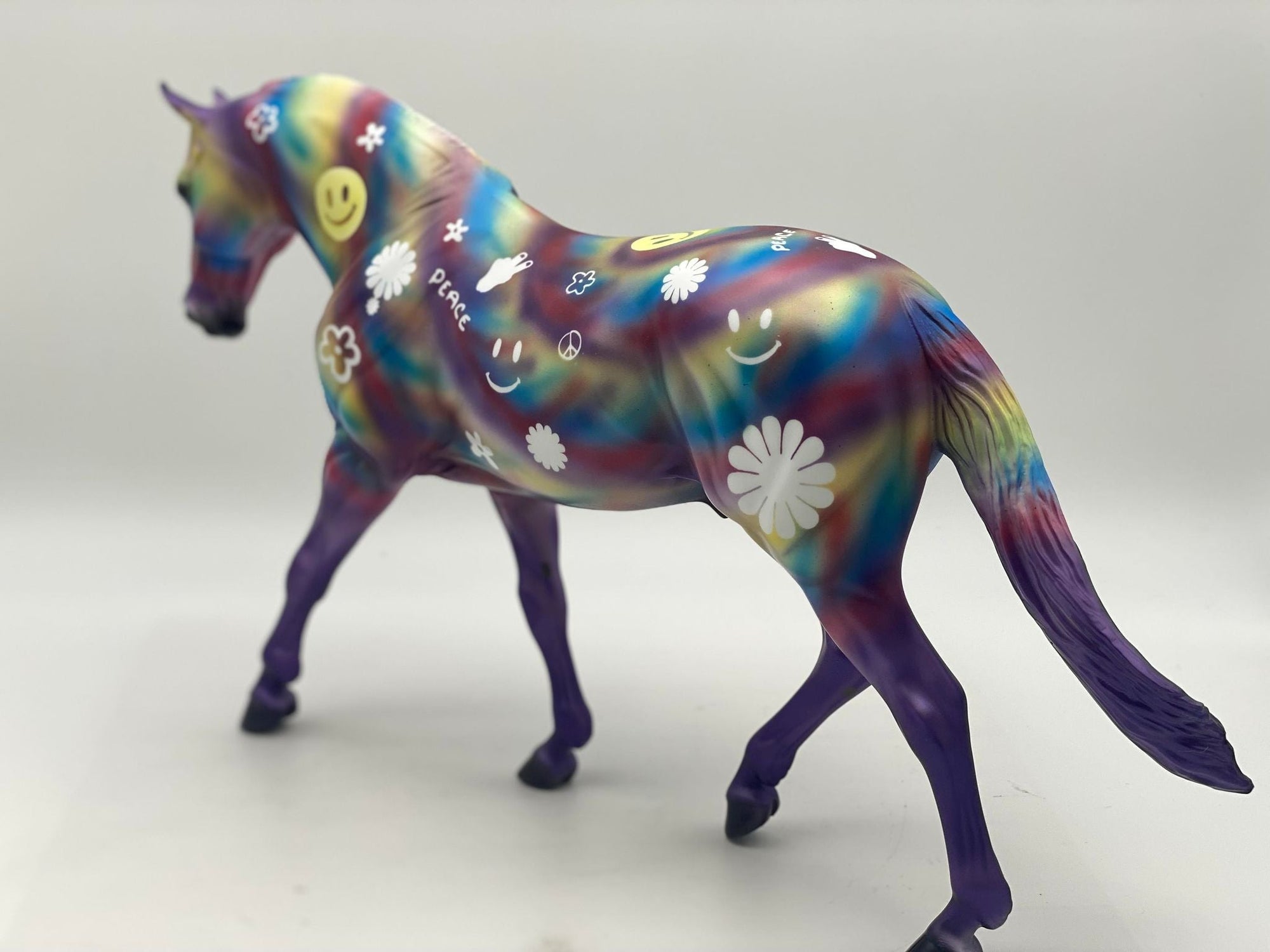 Peace Baby-OOAK Deco Irish Drafter Painted by Dawn Quick 7/28/22