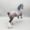 John Henry - OOAK - Bay Roan Trotting Drafter By Jess Hamill EQ23