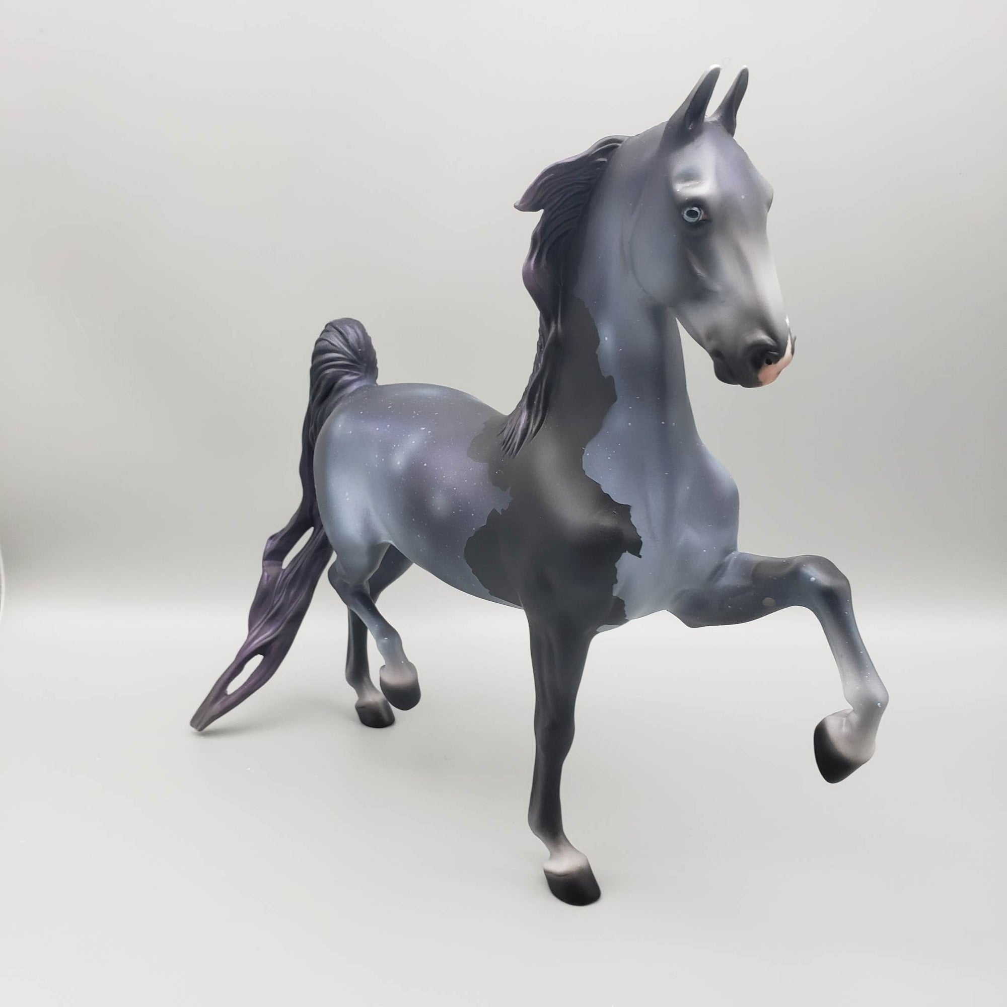 Astel - OOAK - Night Sky Blue &amp; Black Decorator Saddlebred By Jess Hamill EQ23