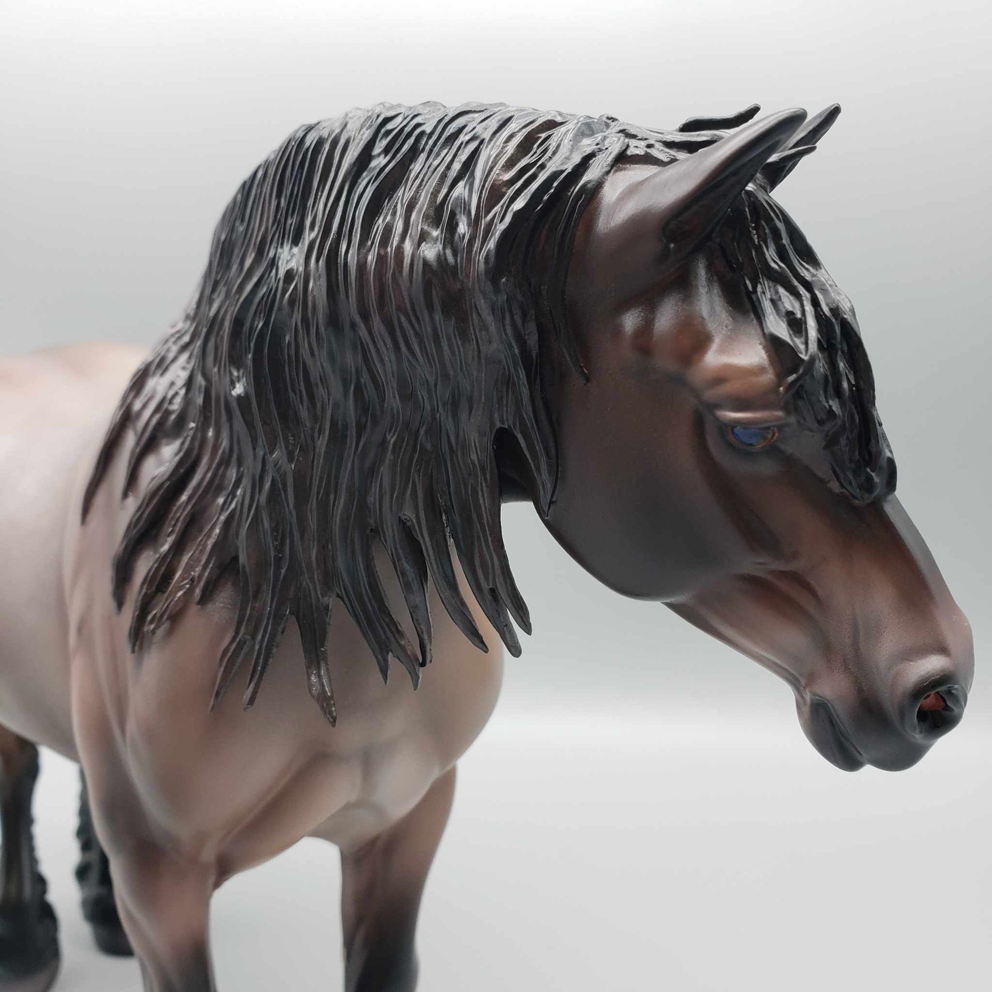 Embraer OOAK Dappled Bay Roan Heavy Draft Mare By Caroline Boydston Best Offer 11/6/23