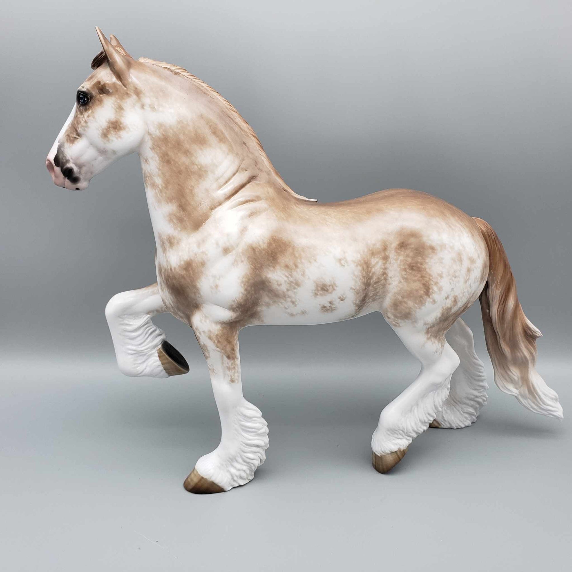 Rhodes OOAK Chestnut Sabino Clydesdale Trotting Drafter By Sheryl Leisure Best Offers 8/21/23