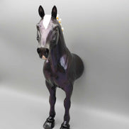 Half A Chance OOAK Holographic Black Half Standing Draft Wall Decor By Ellen Robbins Moonlight Madness 2023 MM23