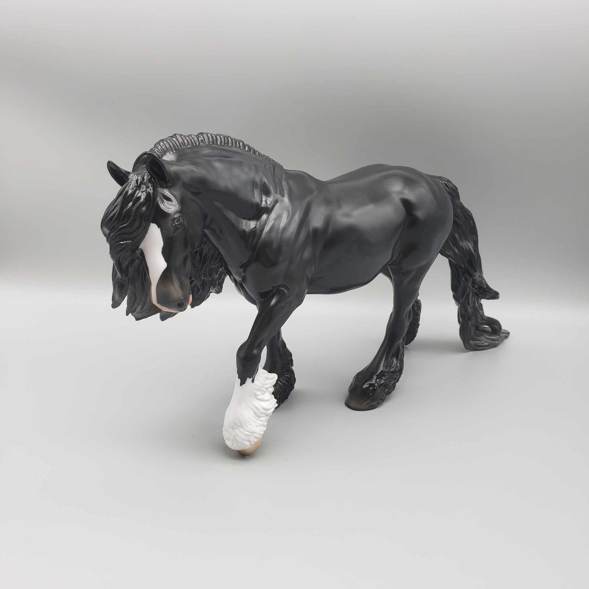 Frankincense OOAK Dapple Black Irish Cob By Angela Marleau Holiday Sale HS23