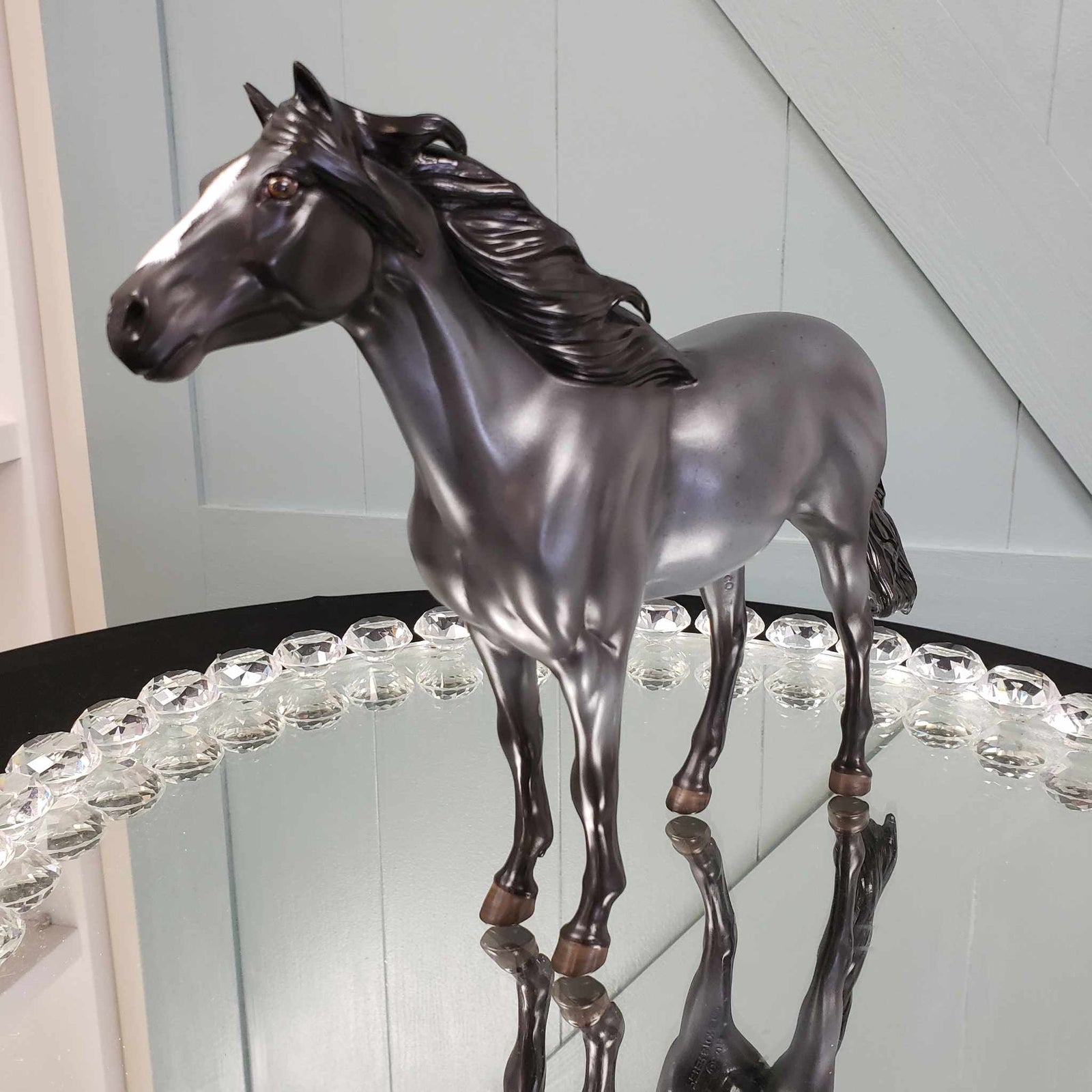 Layshya Astraeus OOAK Blue Roan Mustang By Angela Marleau