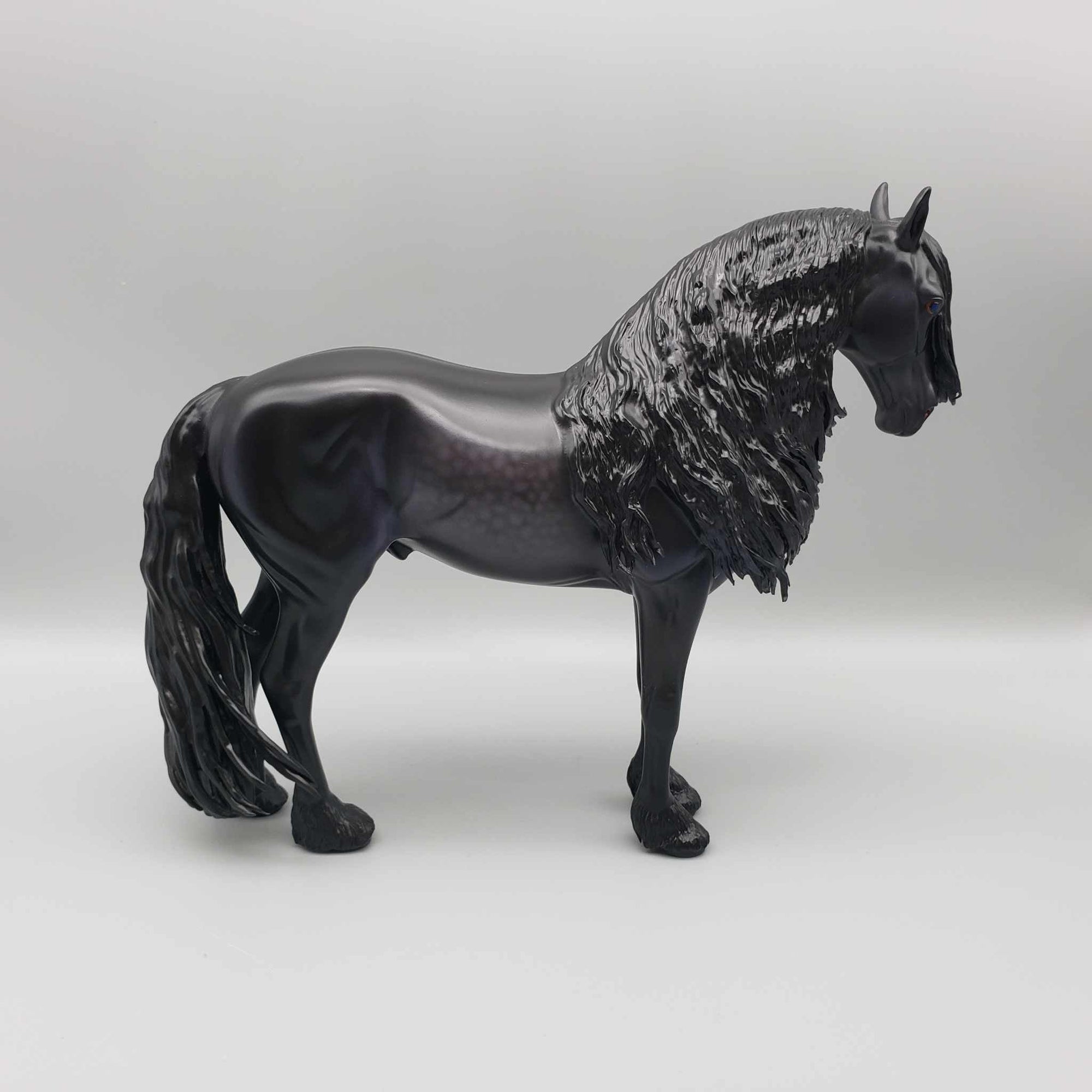 Danaki OOAK Dappled Black Frisian Custom Andalusian By Caroline Boydston Best Offers 8/7/23