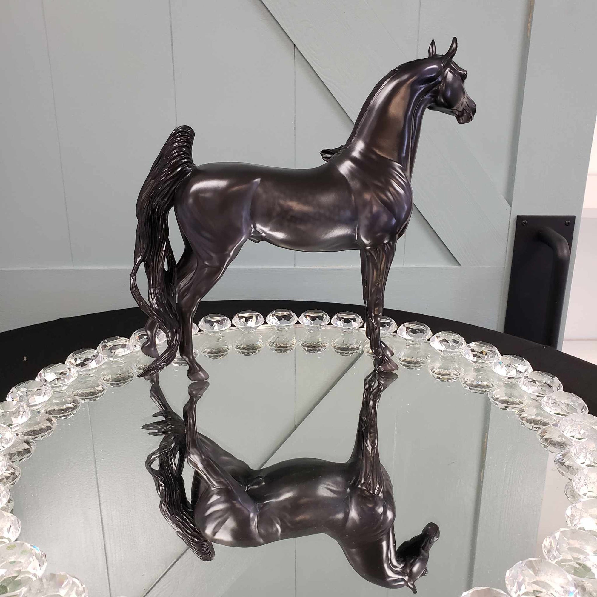 The Raven OOAK Dappled Black Extreme Custom Arab Stallion Turned Into Saddlebred By Caroline Boydston Best Offers 8/7/23