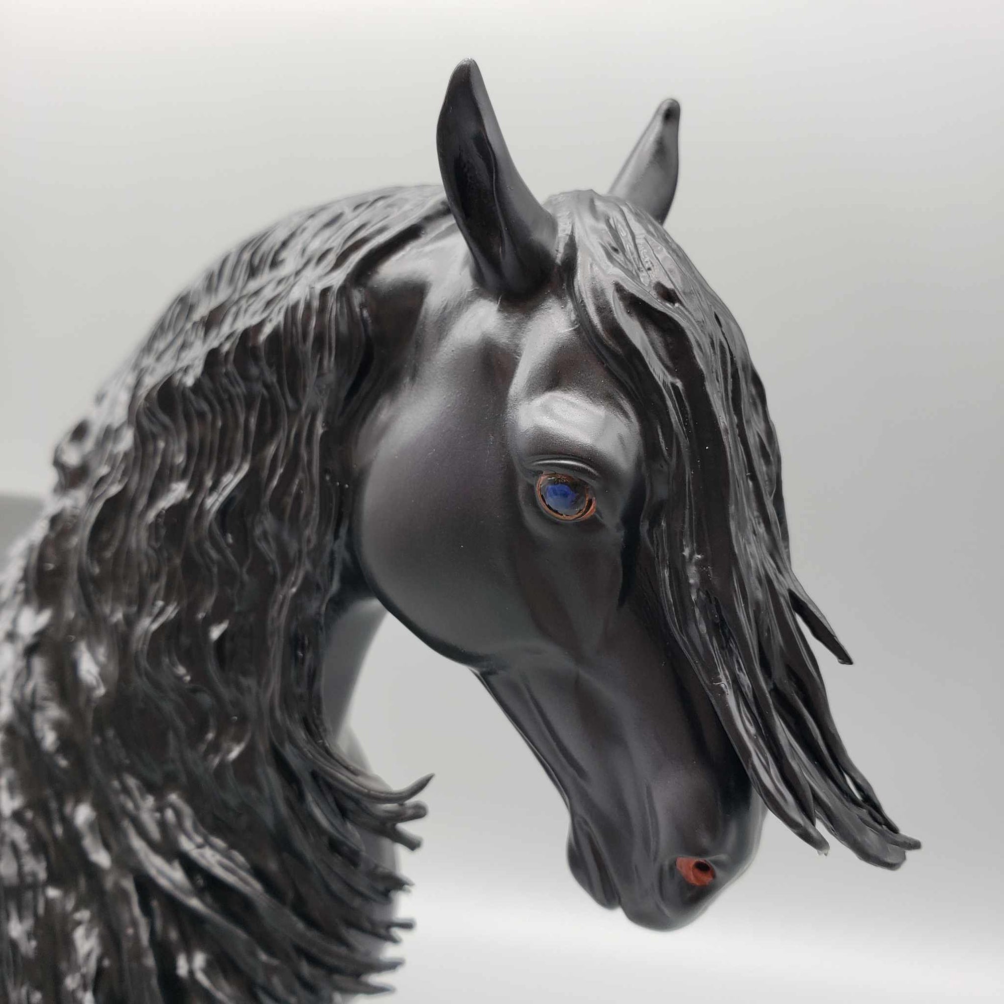 Danaki OOAK Dappled Black Frisian Custom Andalusian By Caroline Boydston Best Offers 8/7/23