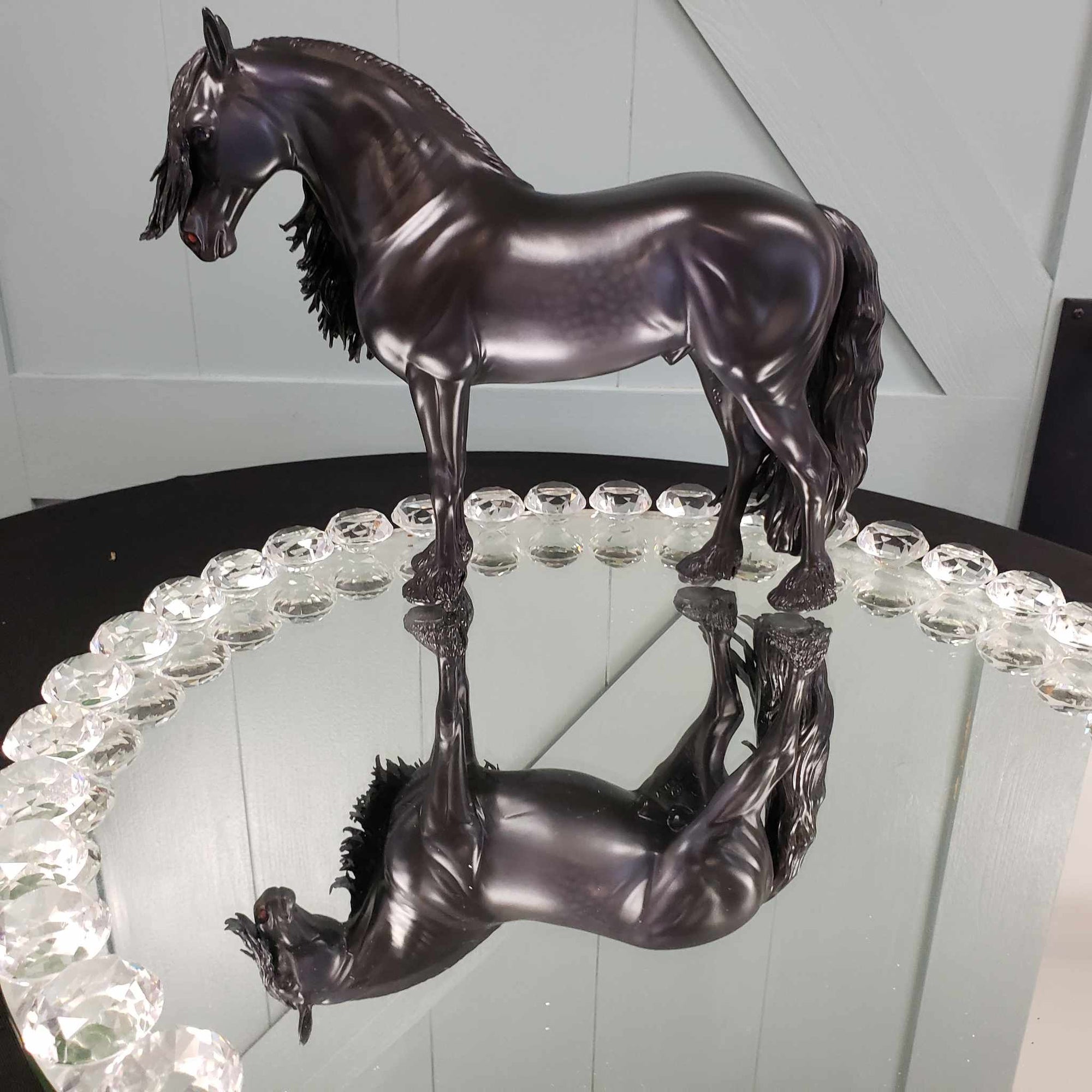 Danaki OOAK Dappled Black Frisian Custom Andalusian By Caroline Boydston Best Offers 8/7/23