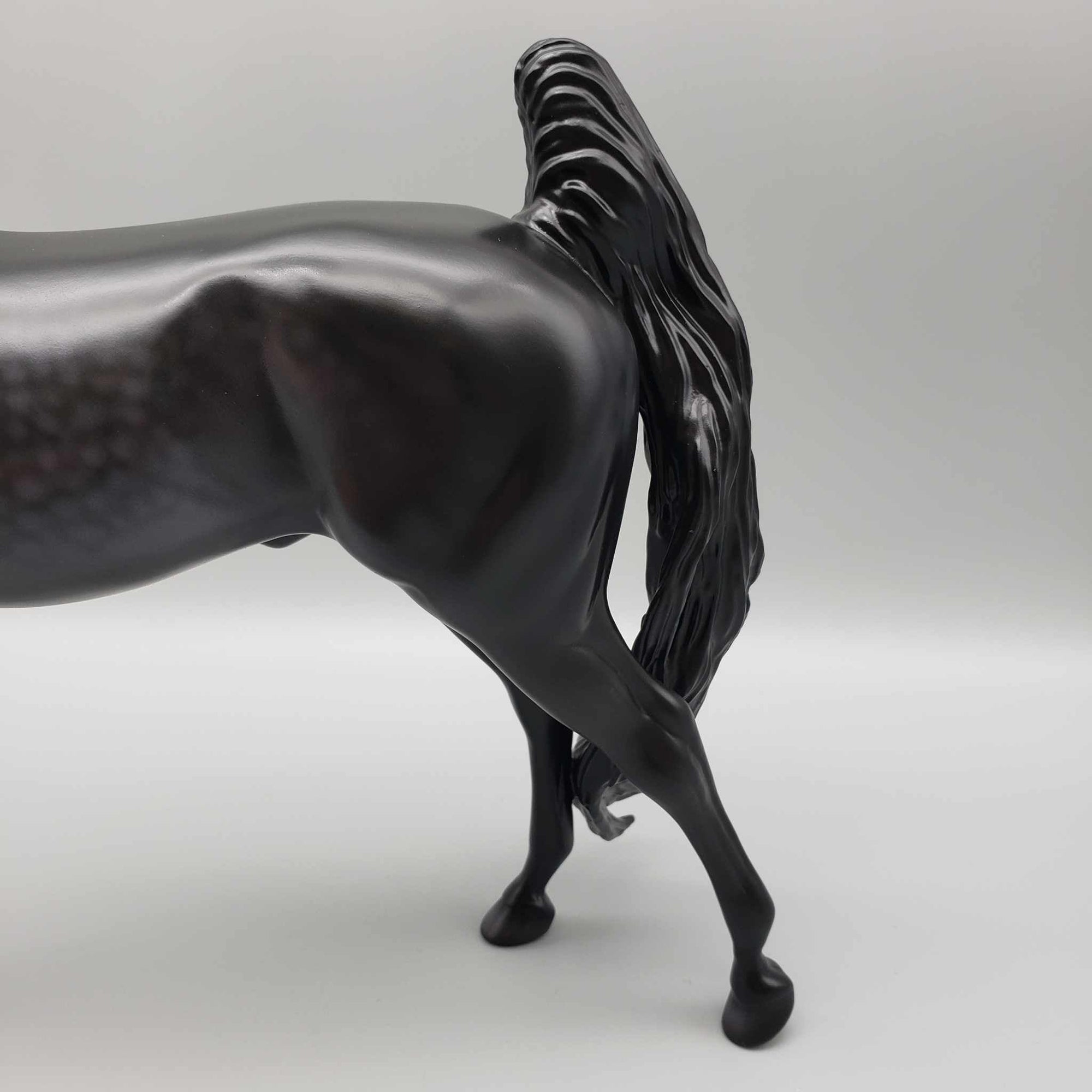 The Raven OOAK Dappled Black Extreme Custom Arab Stallion Turned Into Saddlebred By Caroline Boydston Best Offers 8/7/23