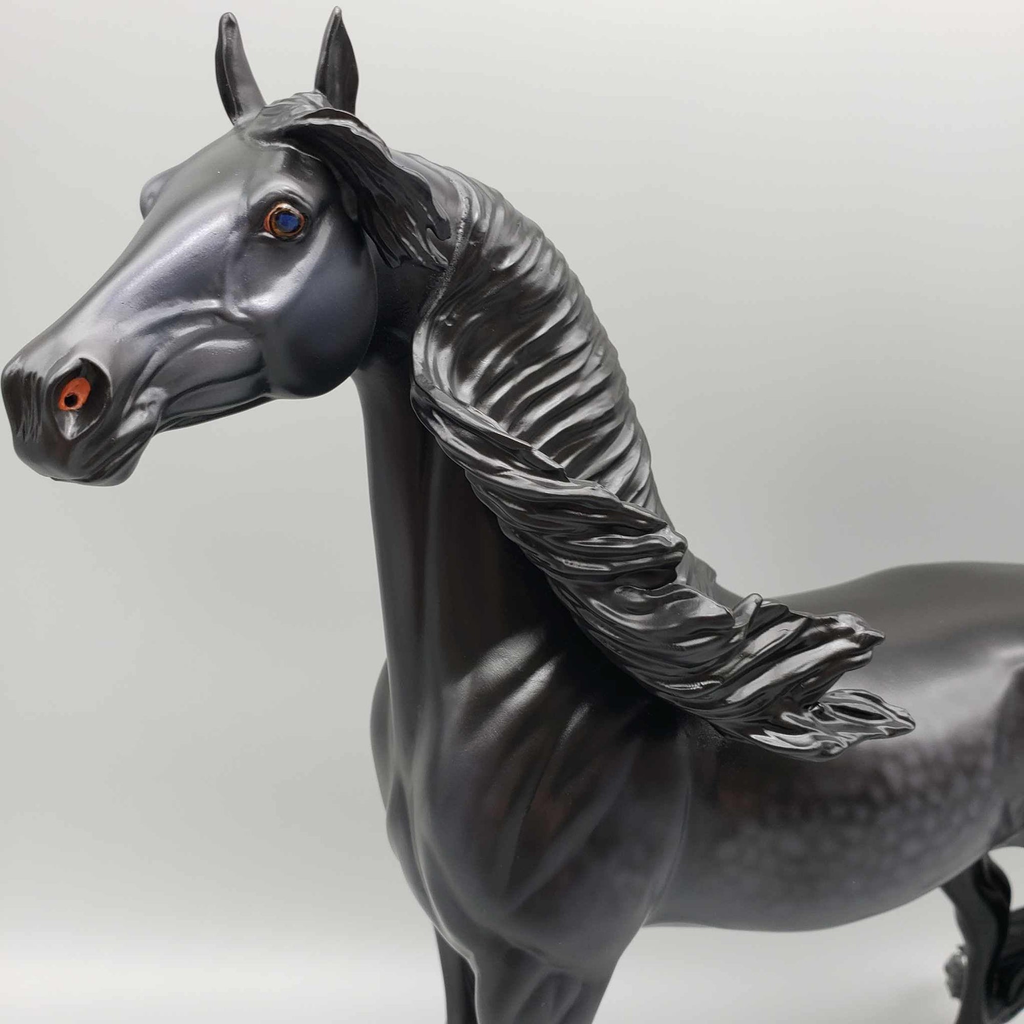 The Raven OOAK Dappled Black Extreme Custom Arab Stallion Turned Into Saddlebred By Caroline Boydston Best Offers 8/7/23