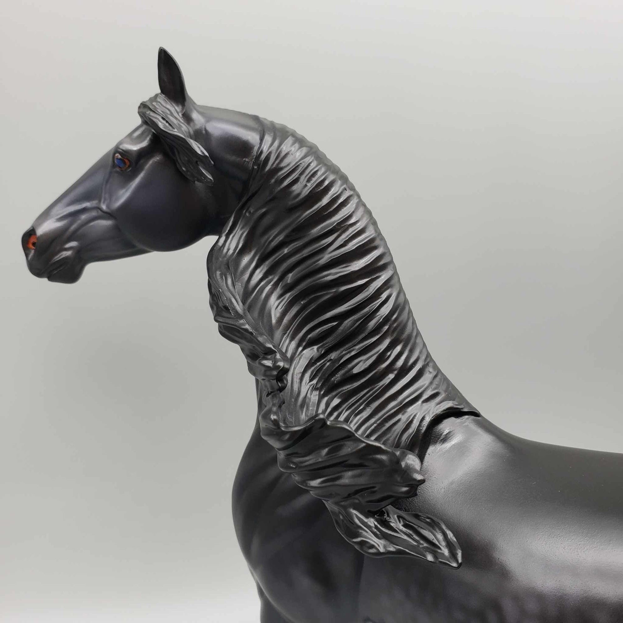 The Raven OOAK Dappled Black Extreme Custom Arab Stallion Turned Into Saddlebred By Caroline Boydston Best Offers 8/7/23