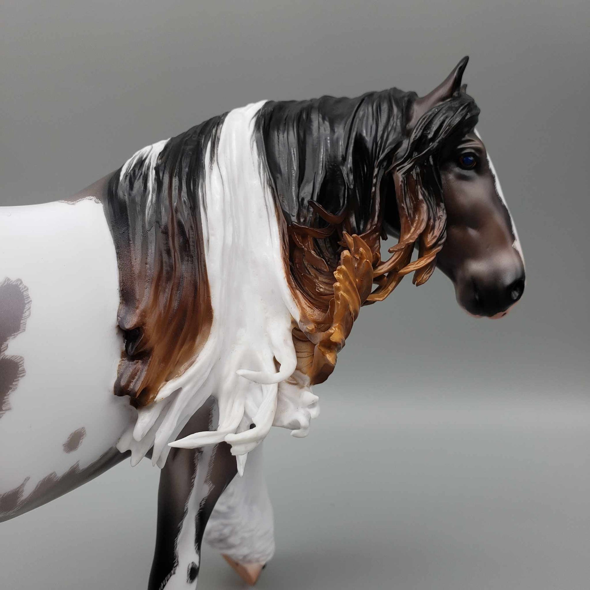 Chalbri OOAK Bay Tobiano Roan Custom Cob By Caroline Boydston Best Offers 8/7/23