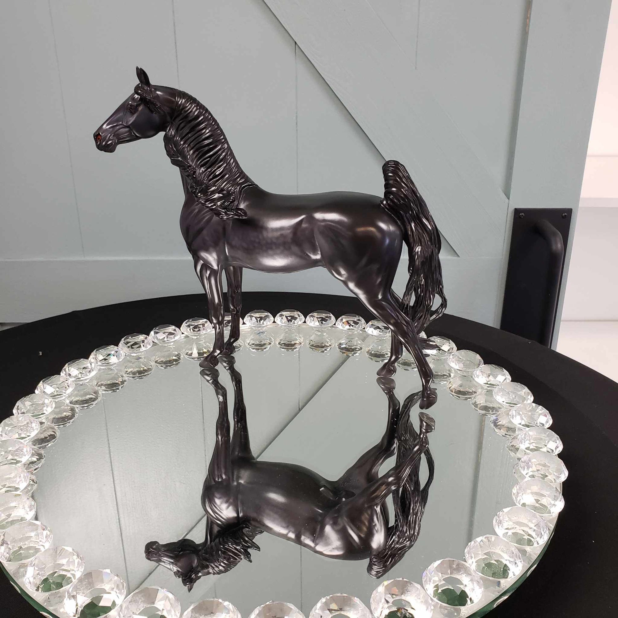 The Raven OOAK Dappled Black Extreme Custom Arab Stallion Turned Into Saddlebred By Caroline Boydston Best Offers 8/7/23