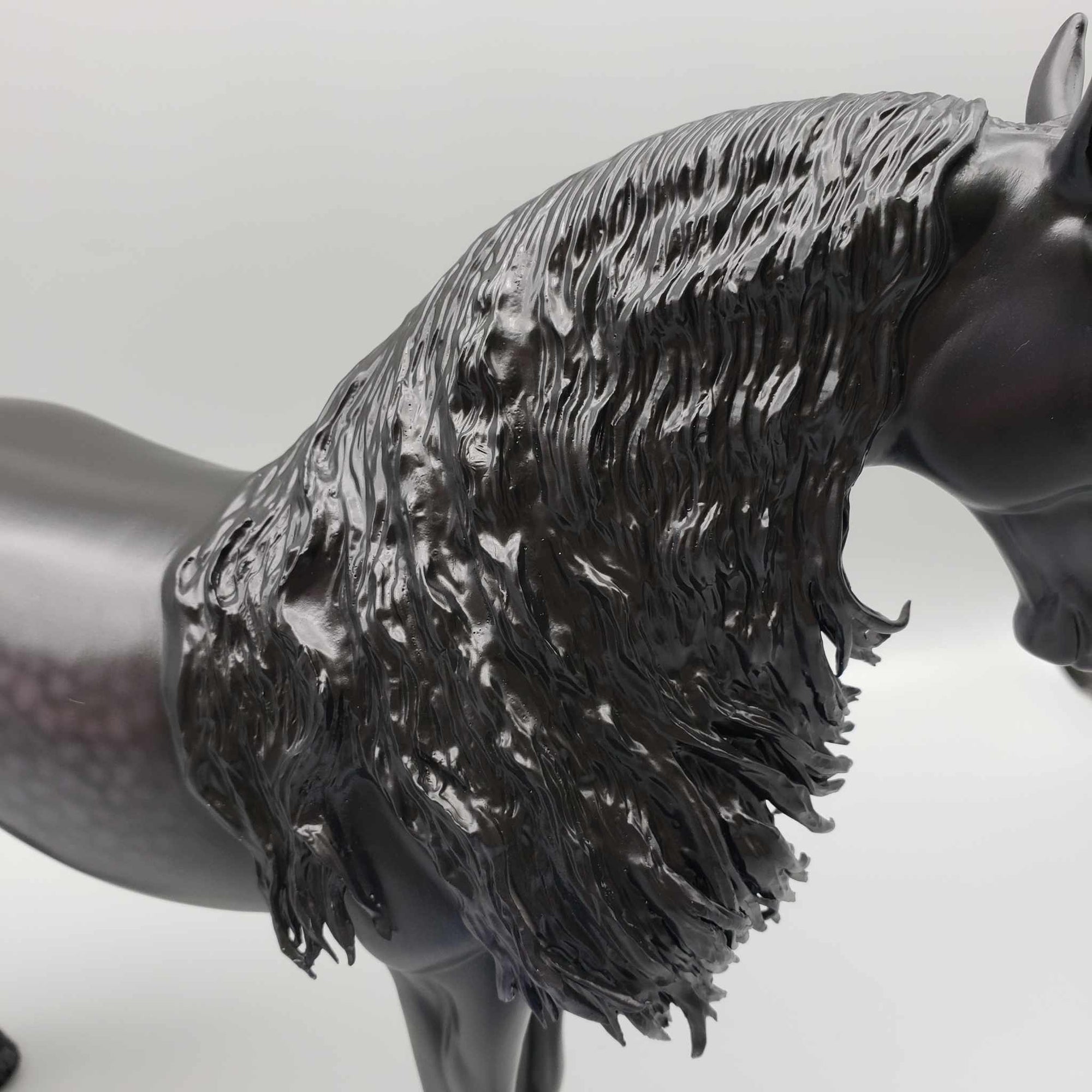 Danaki OOAK Dappled Black Frisian Custom Andalusian By Caroline Boydston Best Offers 8/7/23