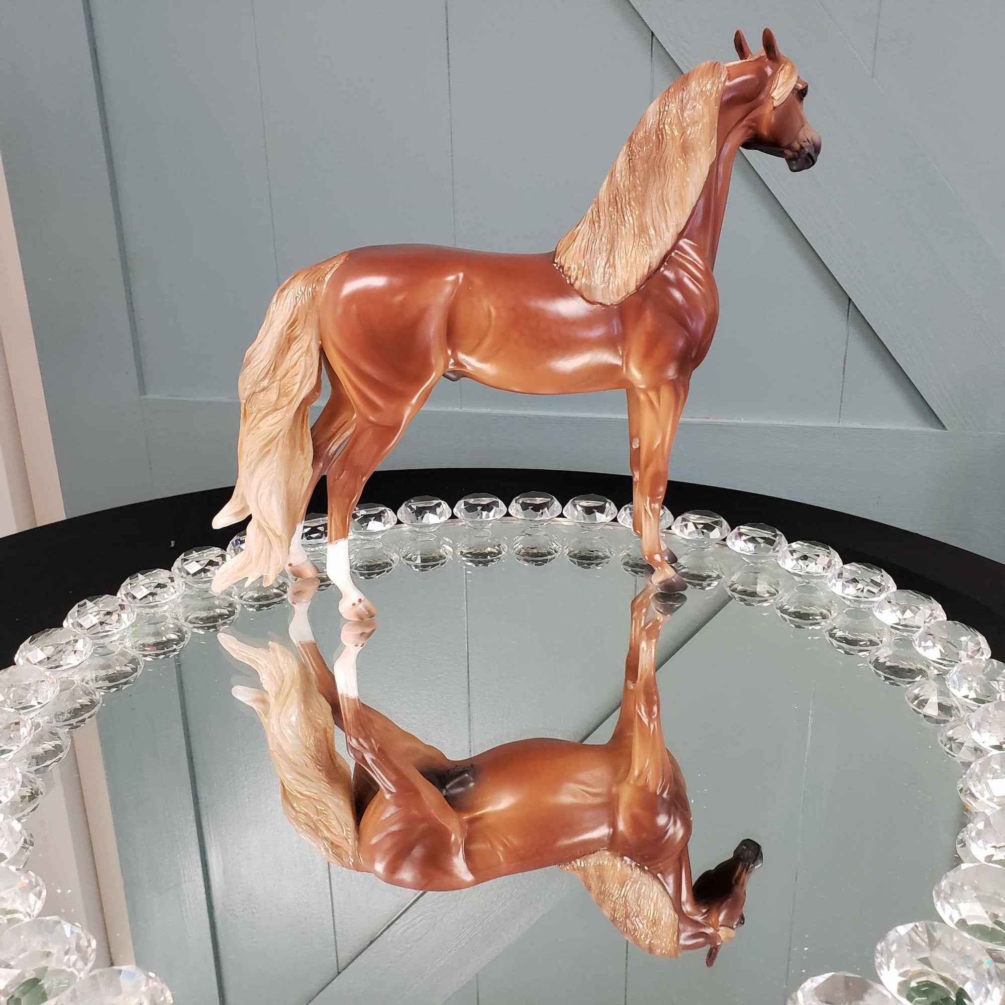 Mojave OOAK Dappled Chestnut Extreme Custom Arab Stallion Turned Into Saddlebred By Caroline Boydston Best Offers 8/7/23