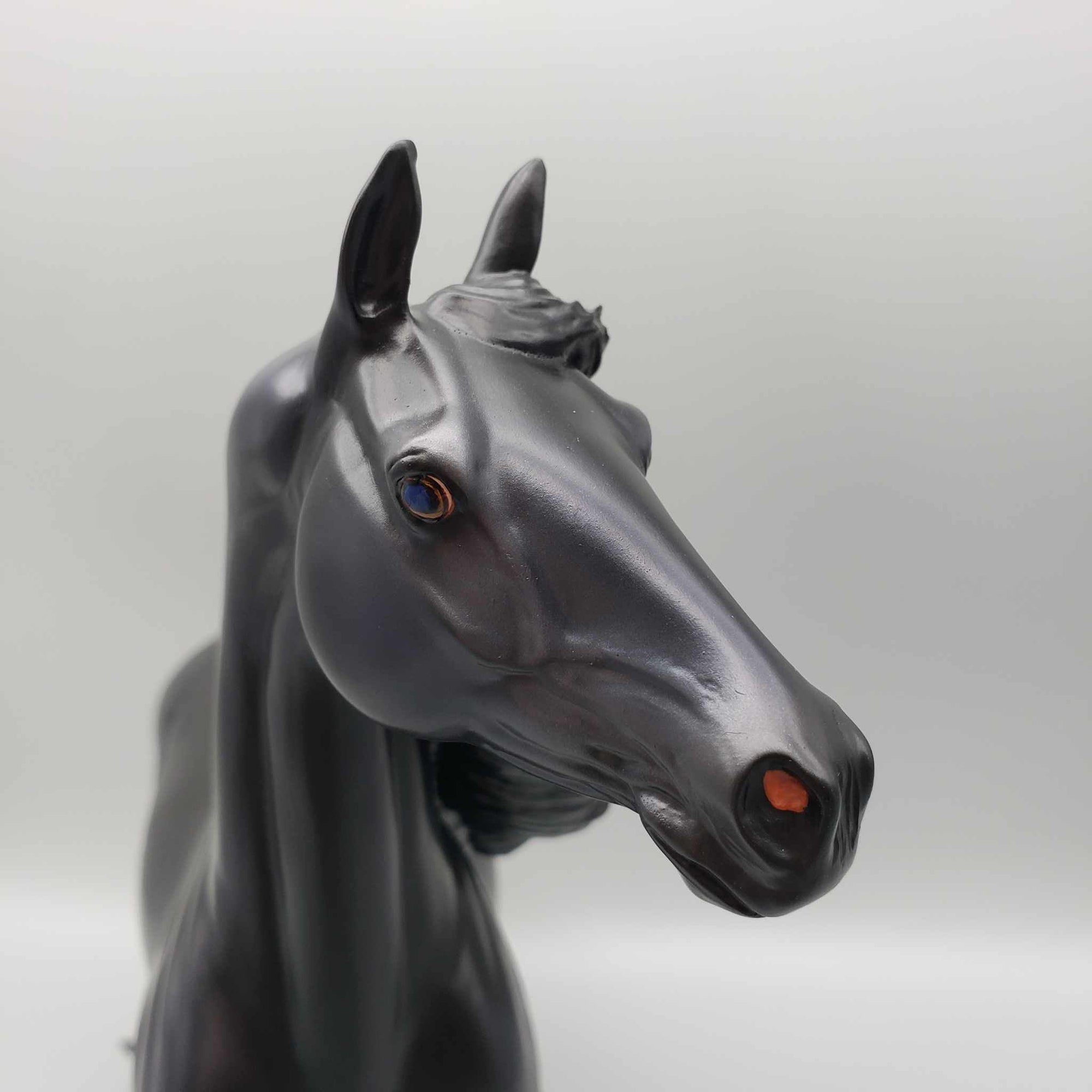 The Raven OOAK Dappled Black Extreme Custom Arab Stallion Turned Into Saddlebred By Caroline Boydston Best Offers 8/7/23