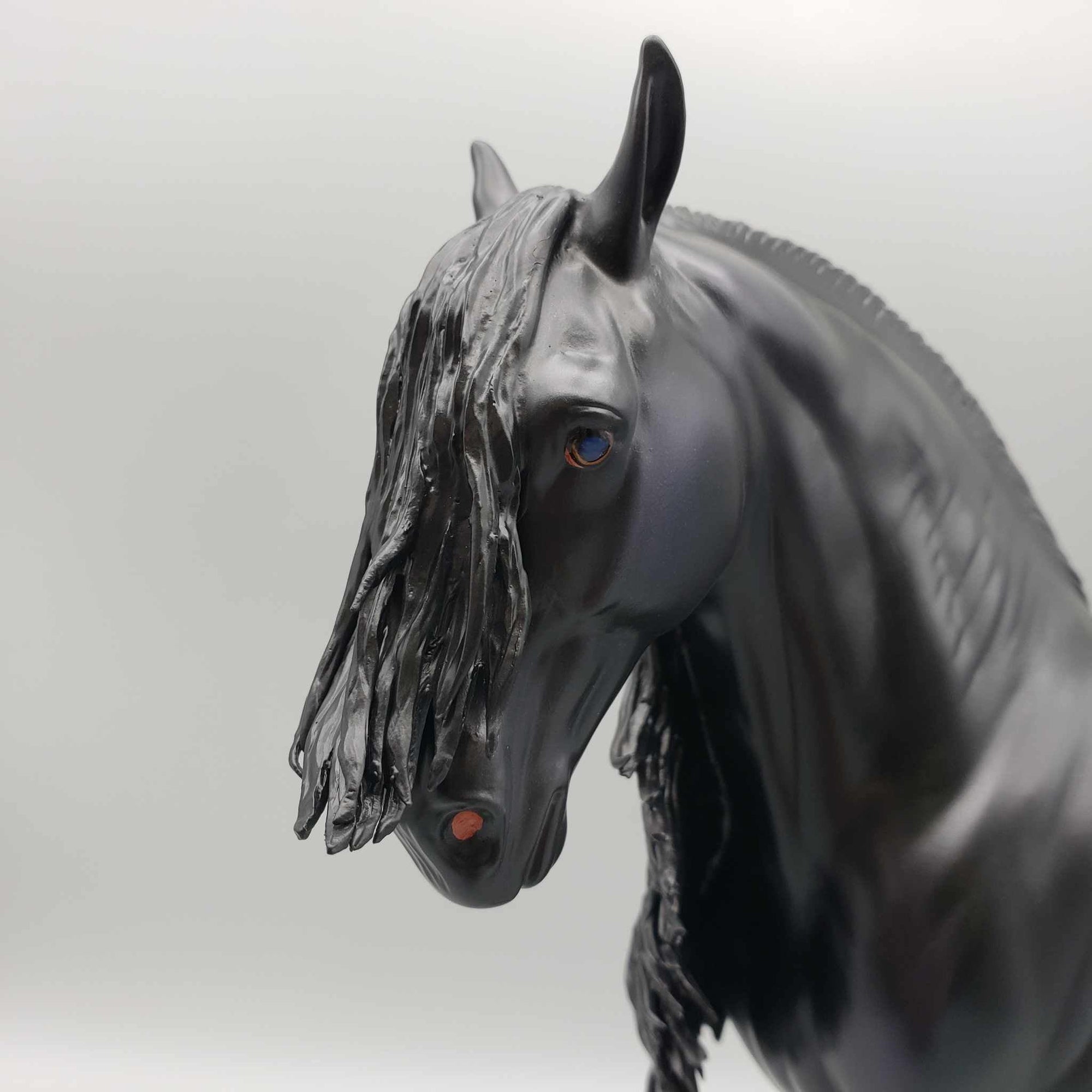 Danaki OOAK Dappled Black Frisian Custom Andalusian By Caroline Boydston Best Offers 8/7/23
