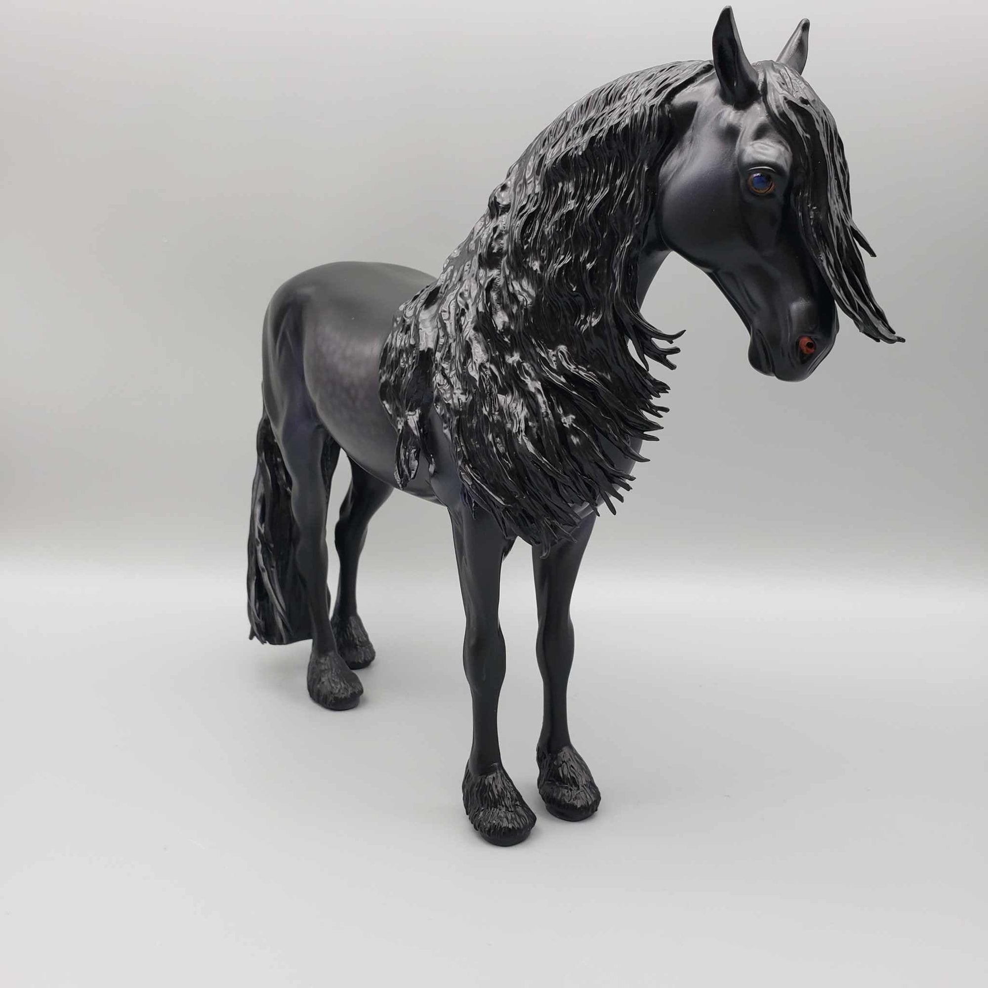 Danaki OOAK Dappled Black Frisian Custom Andalusian By Caroline Boydston Best Offers 8/7/23