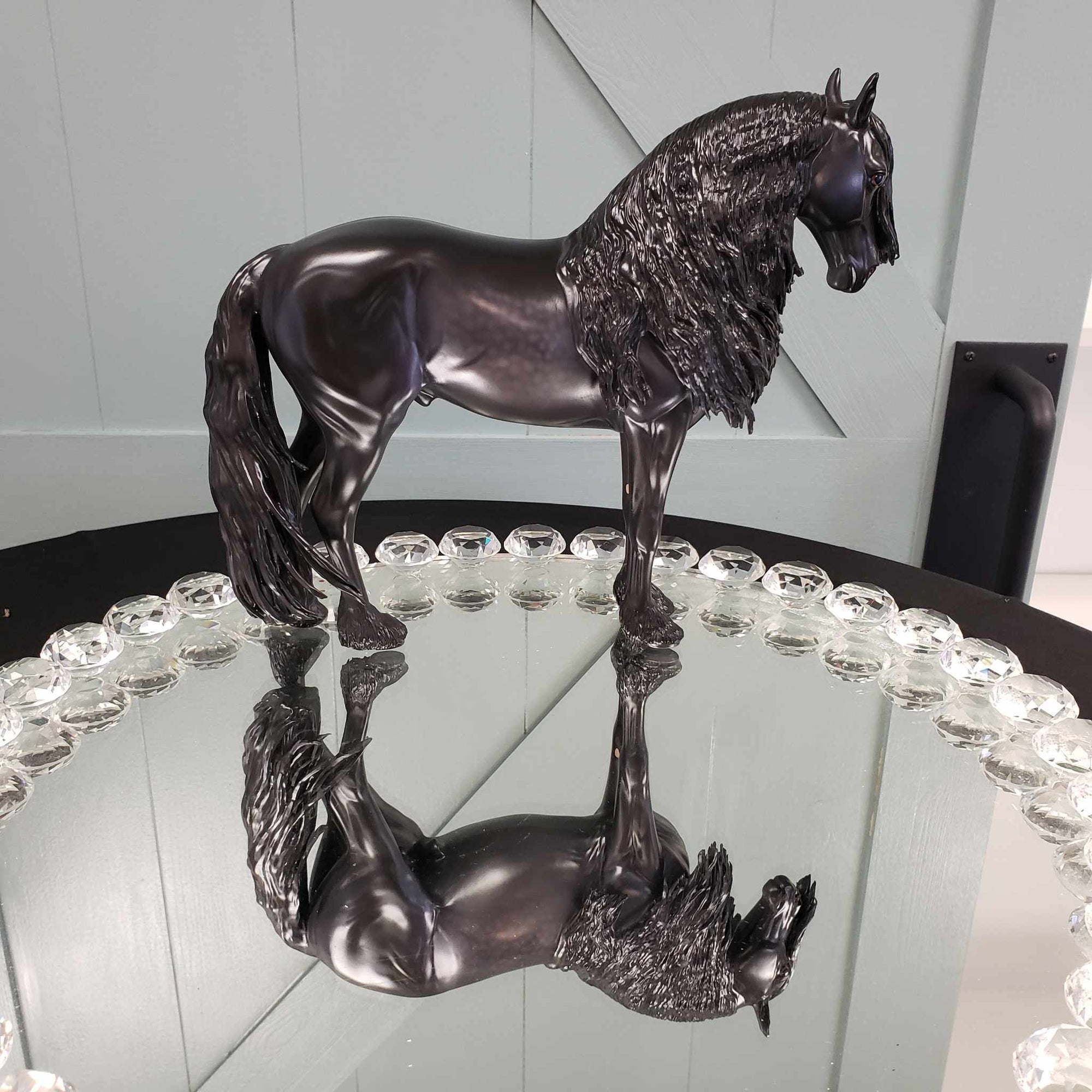 Danaki OOAK Dappled Black Frisian Custom Andalusian By Caroline Boydston Best Offers 8/7/23