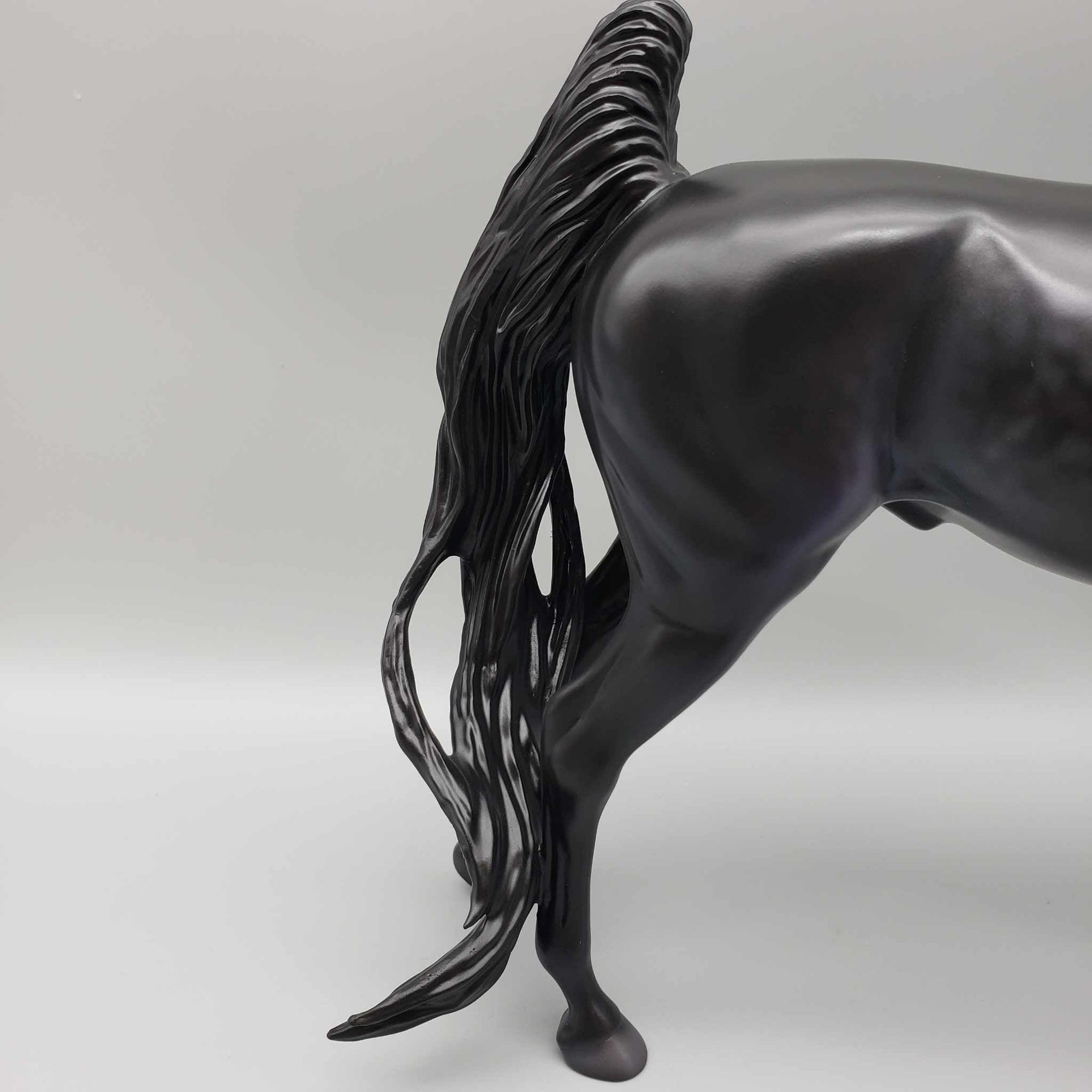 The Raven OOAK Dappled Black Extreme Custom Arab Stallion Turned Into Saddlebred By Caroline Boydston Best Offers 8/7/23